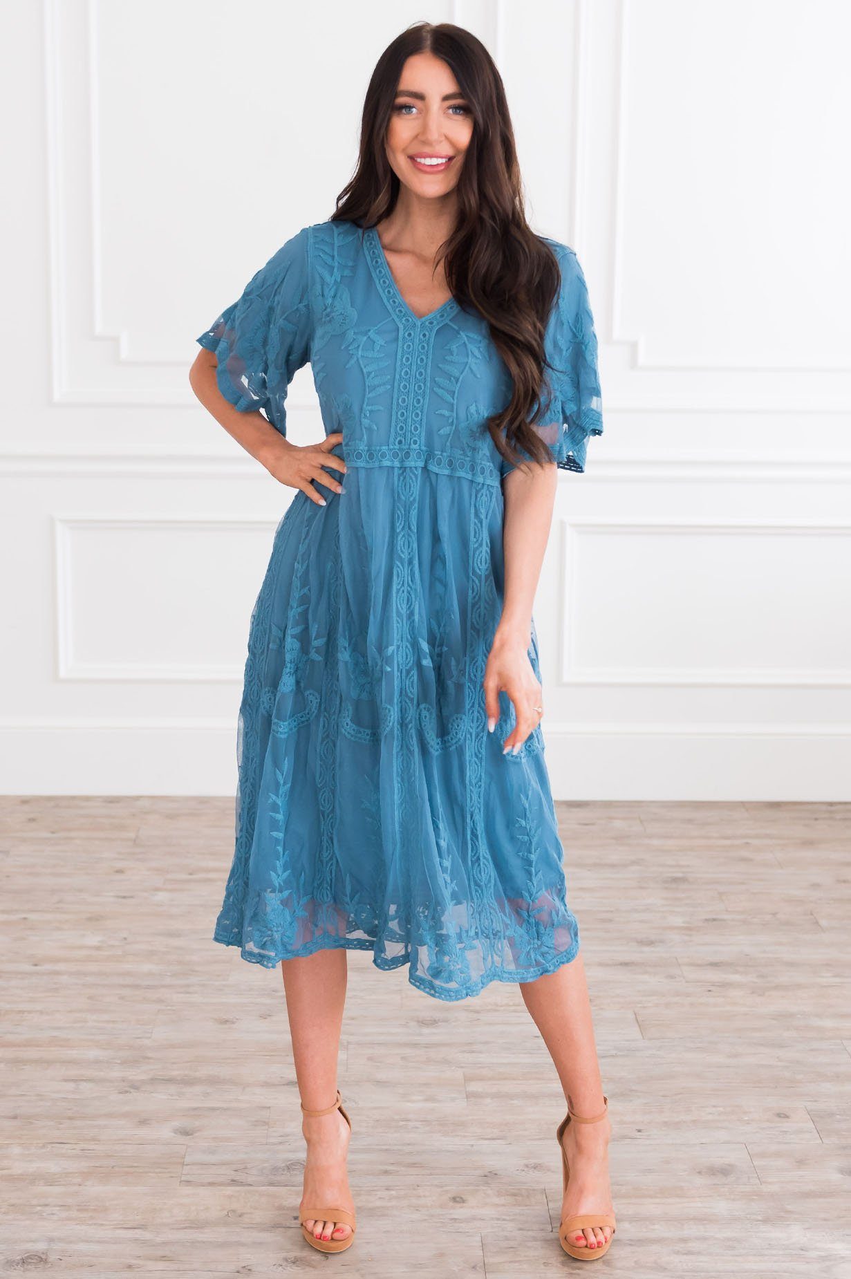 The Paizley Boho Dress Modest Dresses vendor-unknown
