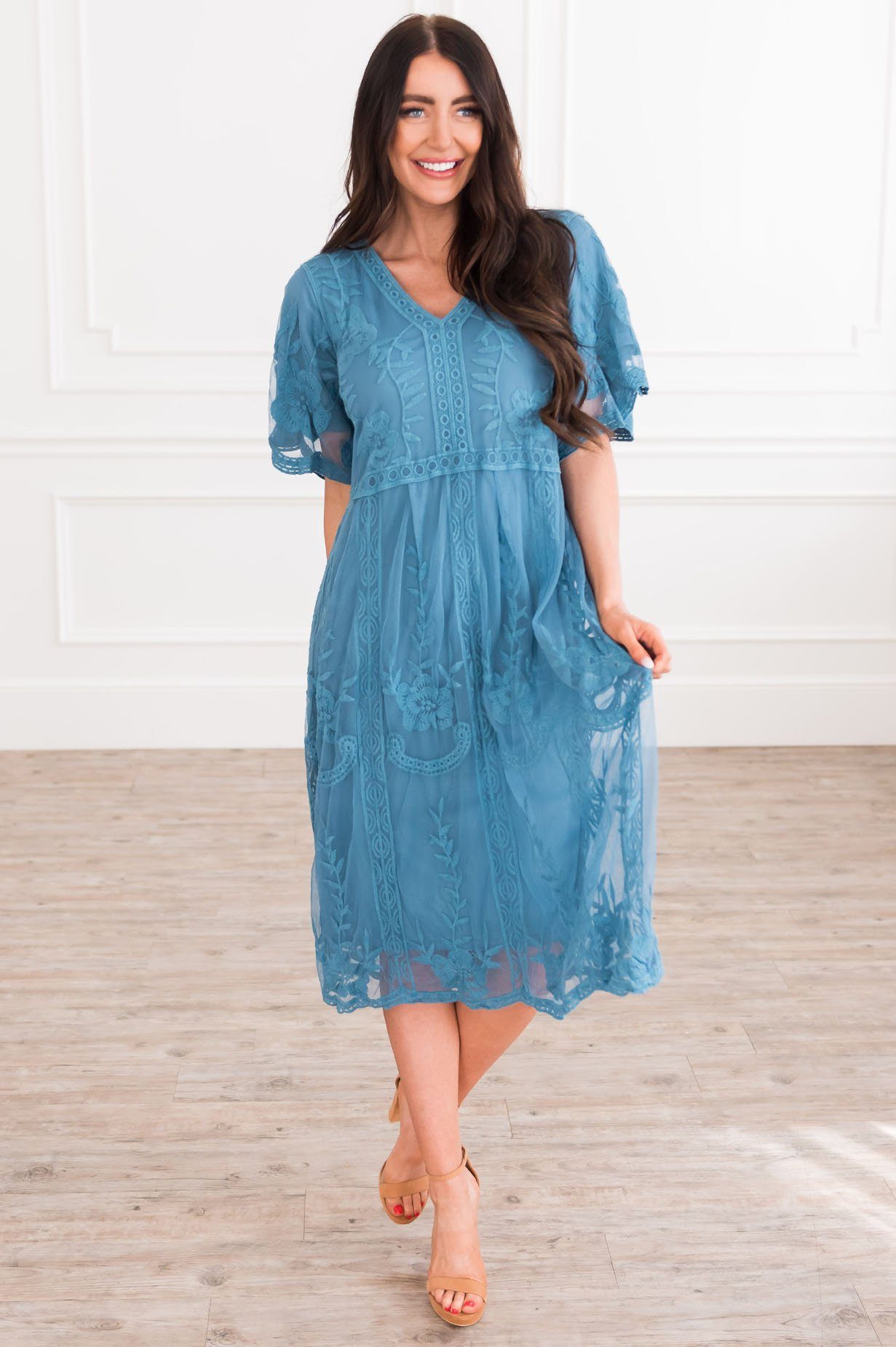 The Paizley Boho Dress Modest Dresses vendor-unknown