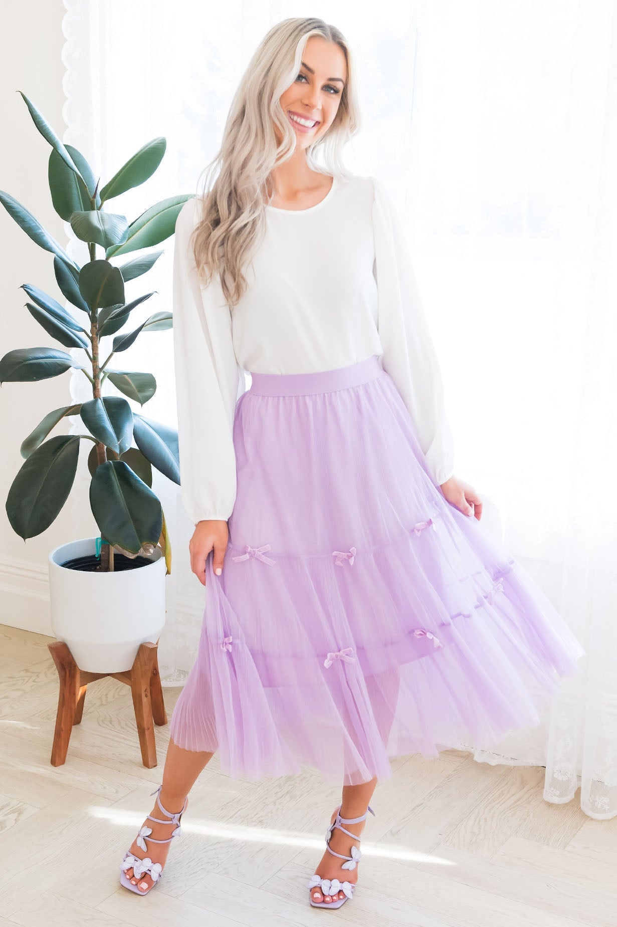 Beautiful Bows Modest Tulle Skirt Skirts vendor-unknown