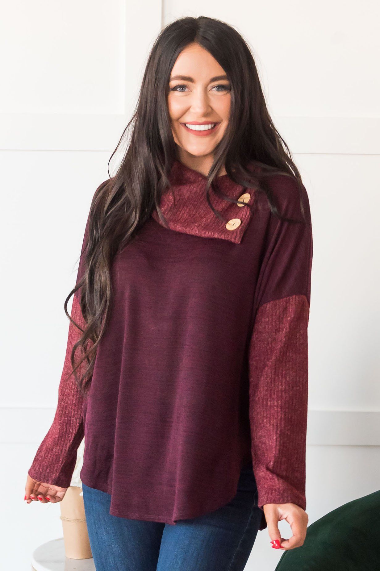 Wrap Me Up Modest Sweater Tops vendor-unknown