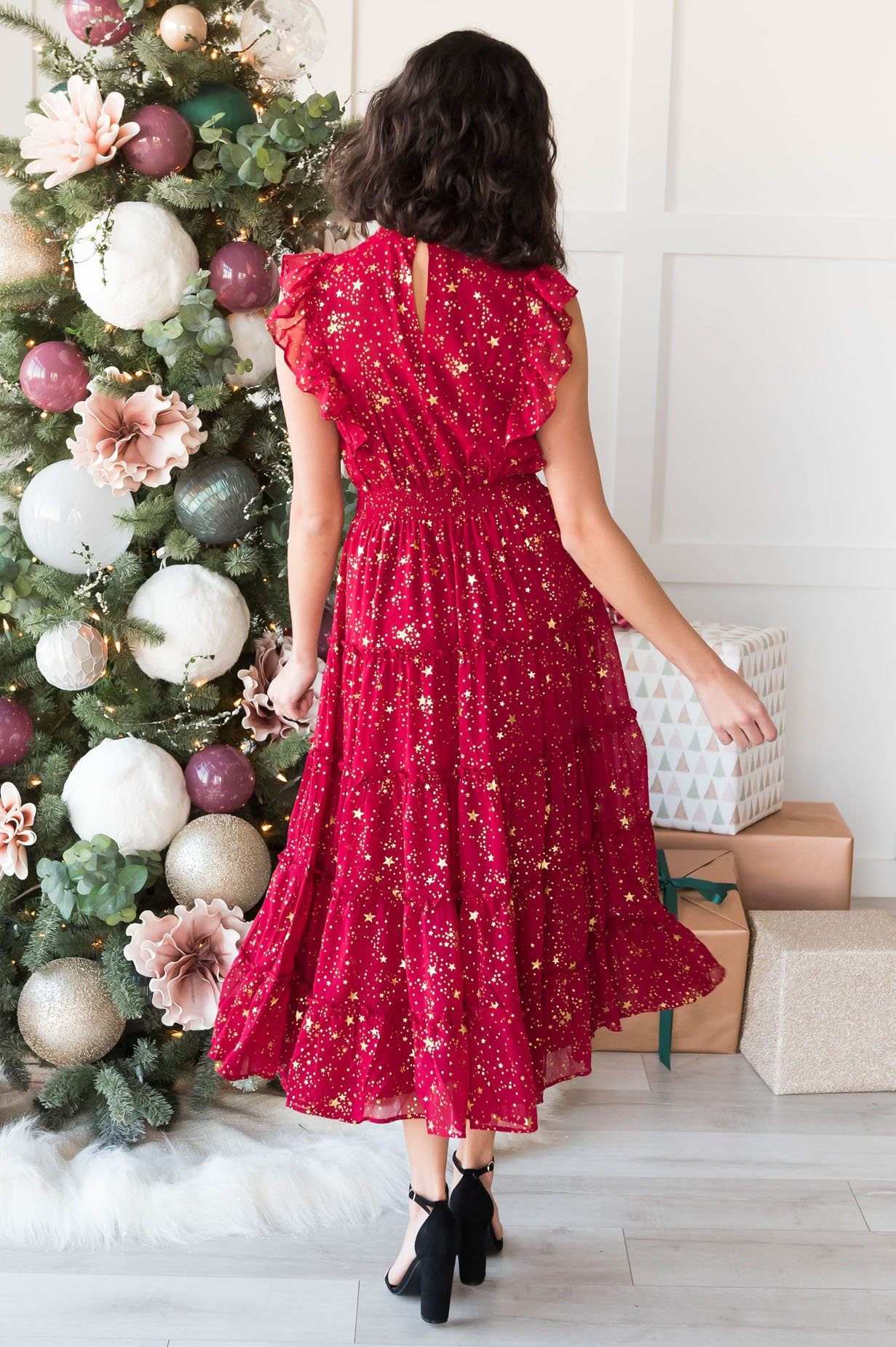 The Star Modest Holiday Dance Dress Modest Dresses vendor-unknown