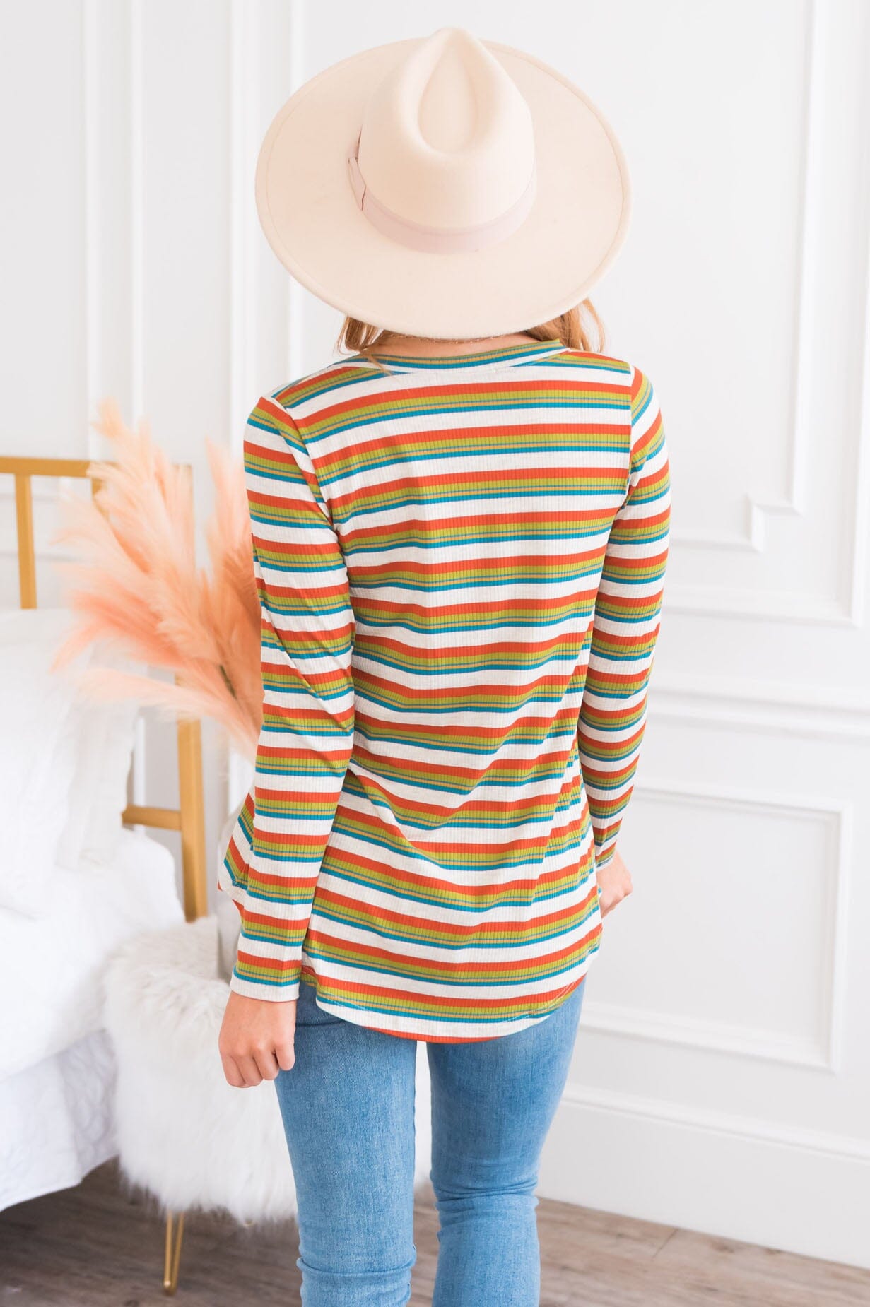 Come On And Dance Modest Ribbed Top Modest Dresses vendor-unknown