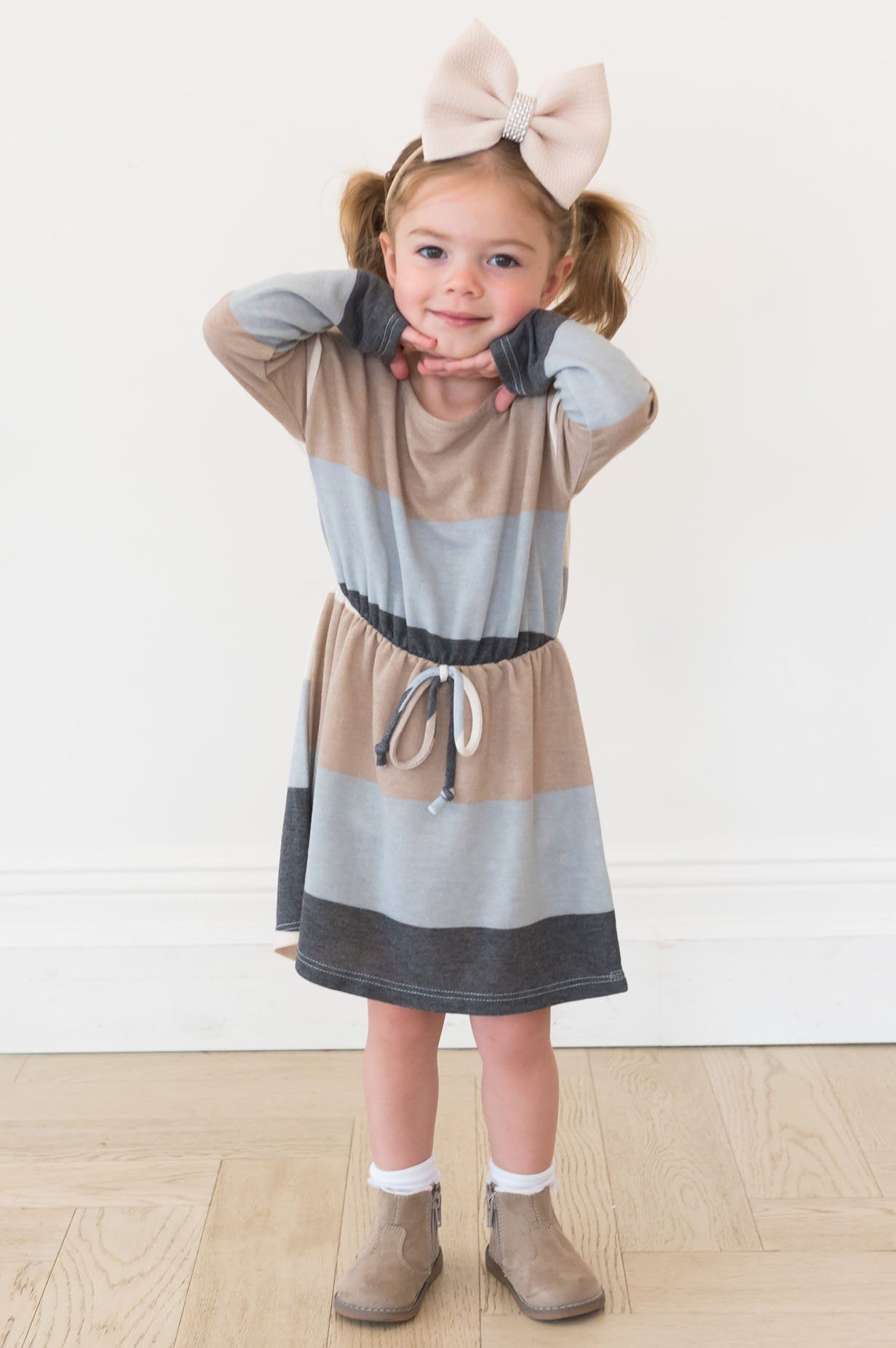 The Long Sleeve Little Kia Modest Dresses vendor-unknown