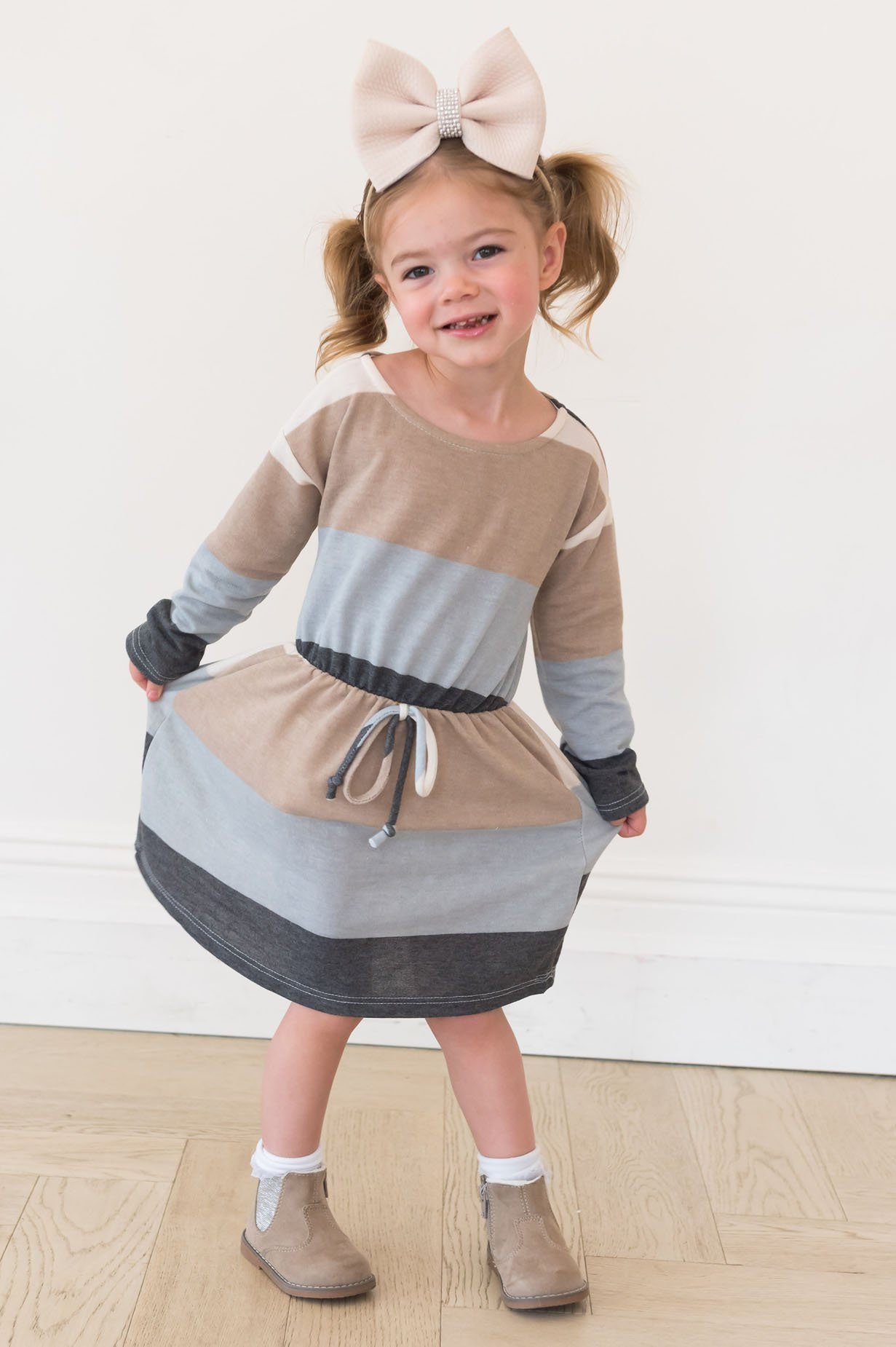 The Long Sleeve Little Kia Modest Dresses vendor-unknown