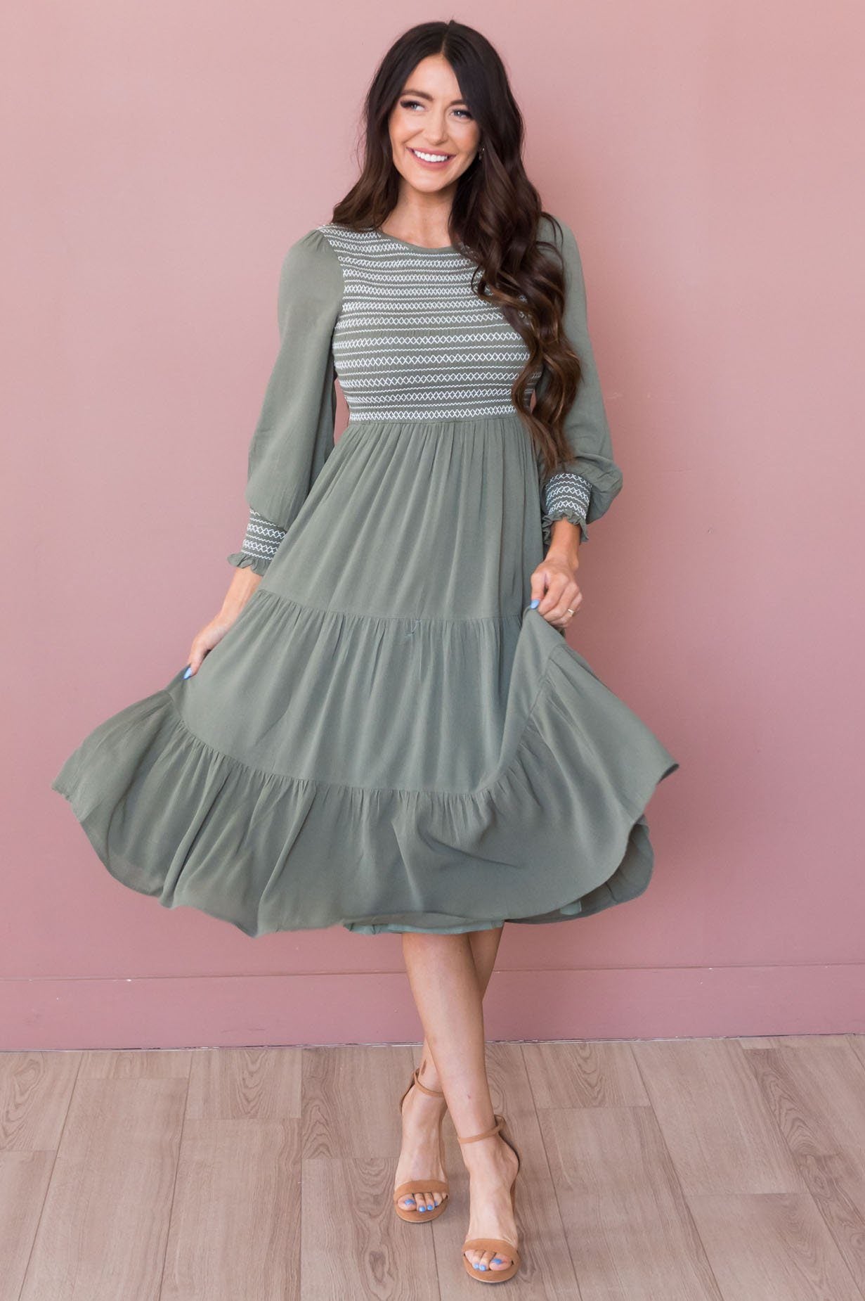 The Brenda Modest Dresses vendor-unknown