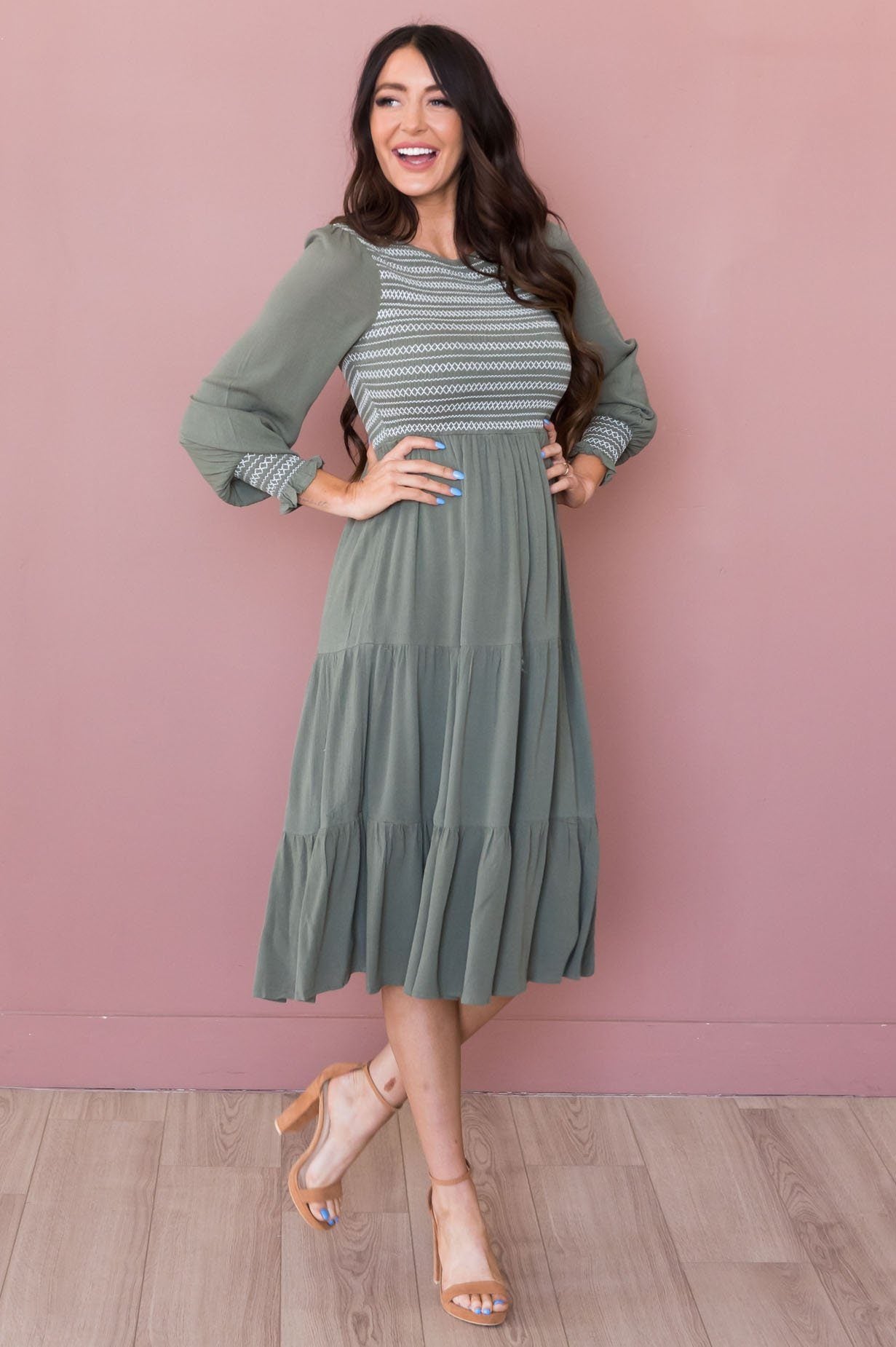 The Brenda Modest Dresses vendor-unknown