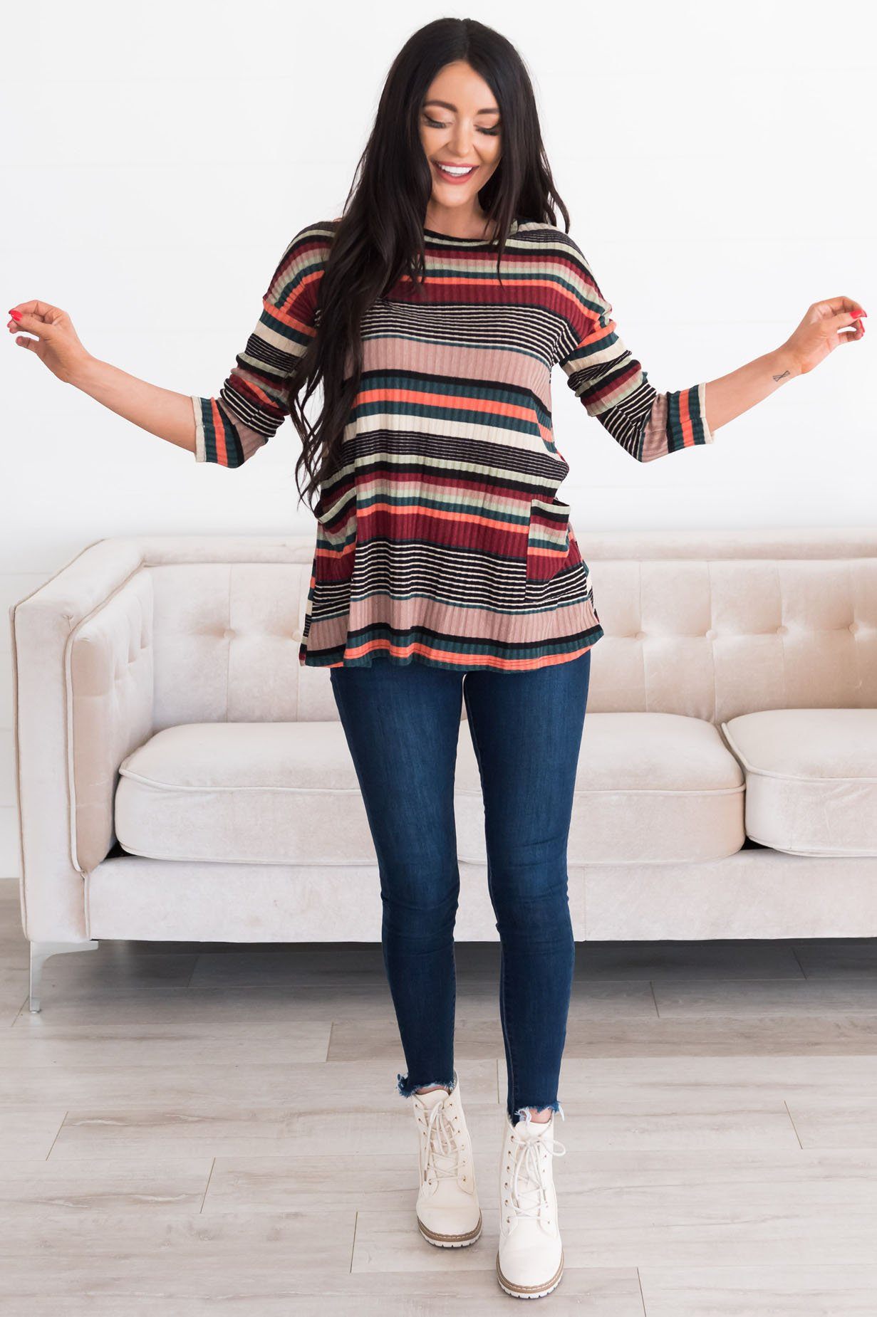 Seasons Change Modest Sweater Modest Dresses vendor-unknown