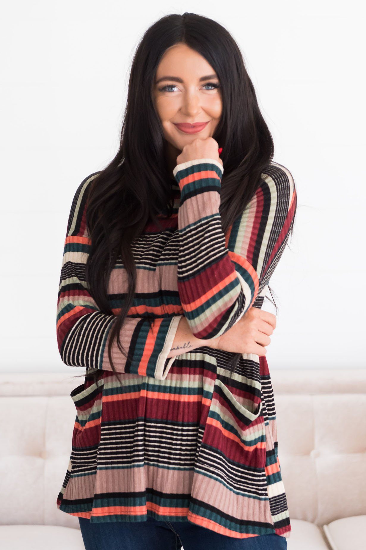 Seasons Change Modest Sweater Modest Dresses vendor-unknown