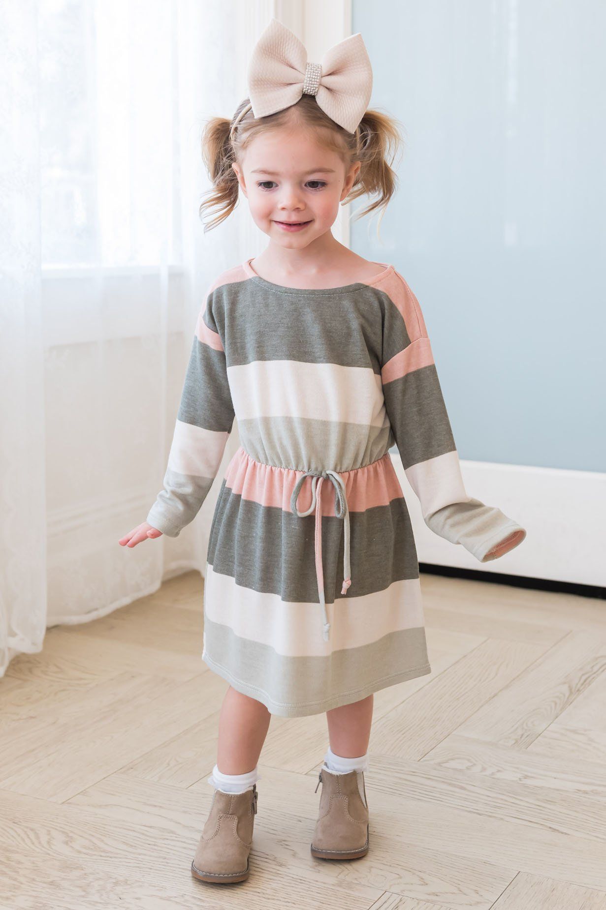 The Long Sleeve Little Kia Modest Dresses vendor-unknown