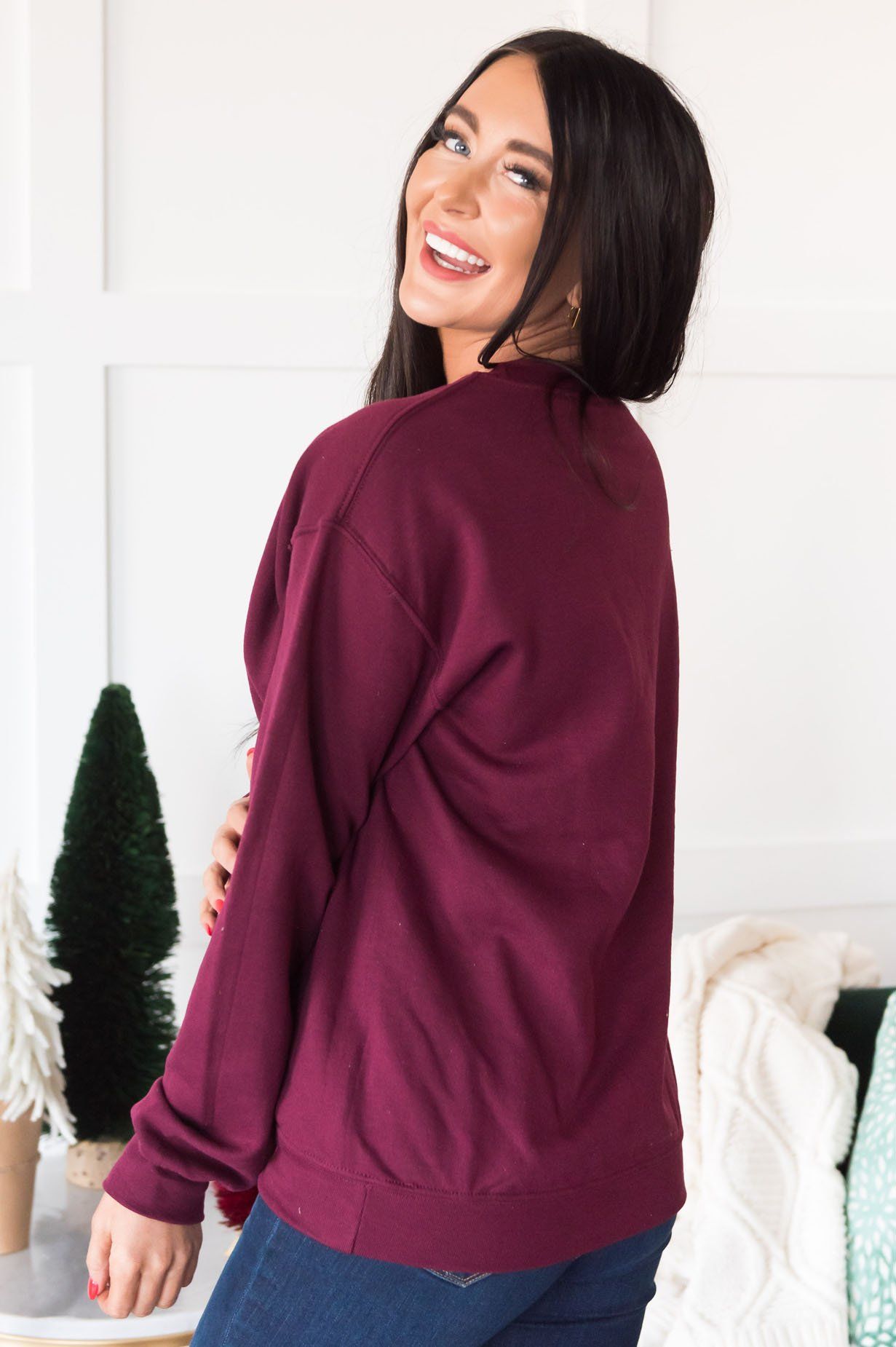 Farm Fresh Trees Modest Sweatshirt Modest Dresses vendor-unknown