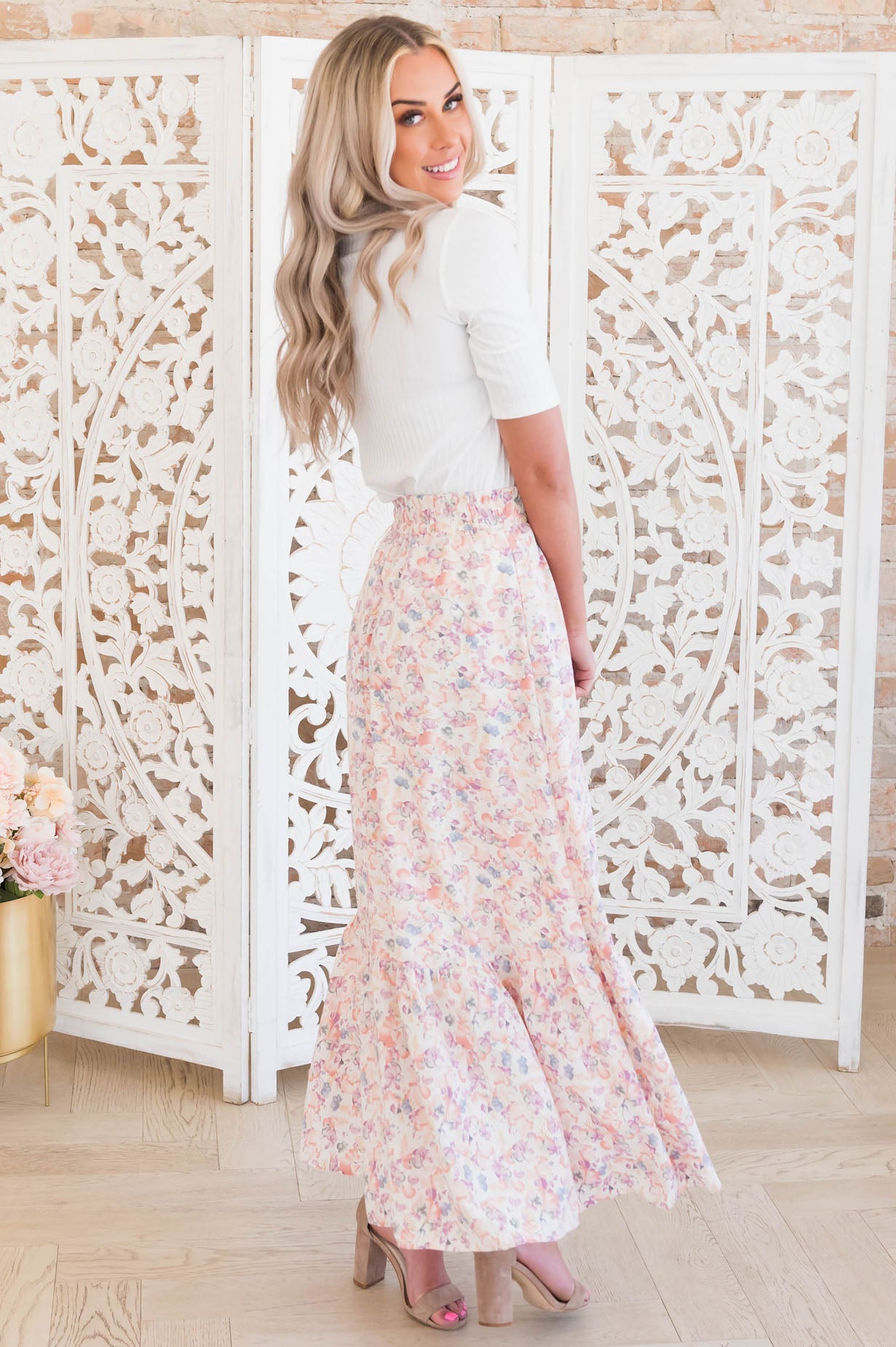 Fairy Tale Dreams Modest Ruffle Maxi Skirt Modest Dresses vendor-unknown