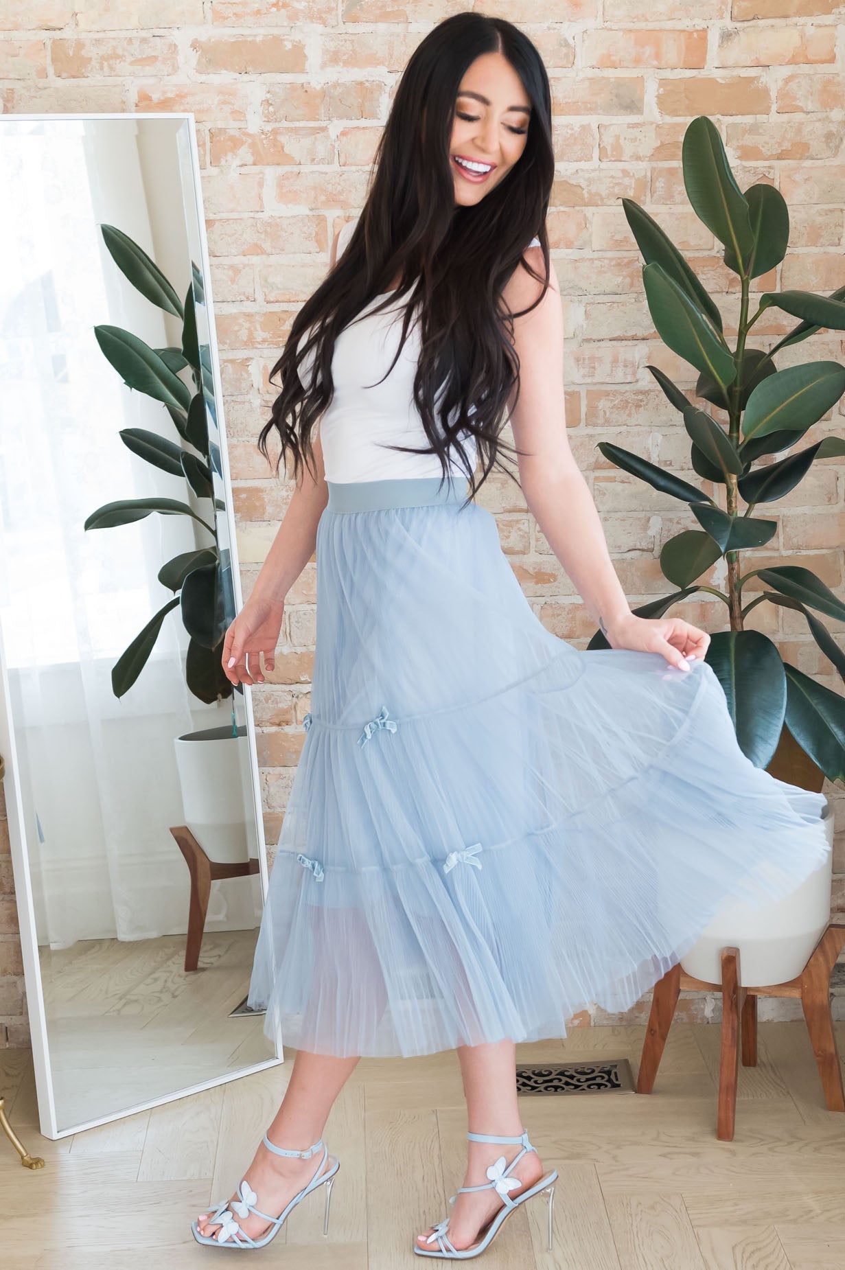Beautiful Bows Modest Tulle Skirt Skirts vendor-unknown