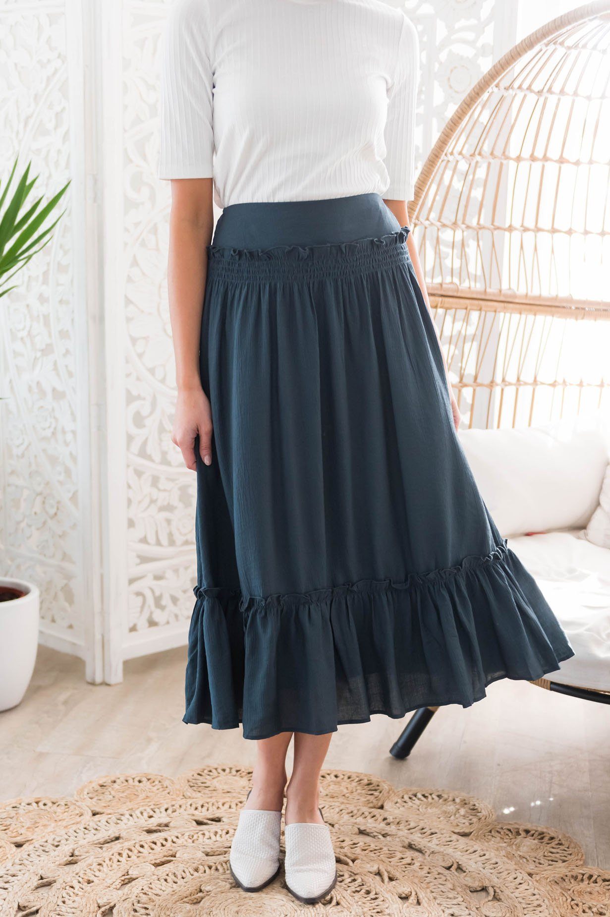 Swept Away Modest Skirt Skirts vendor-unknown