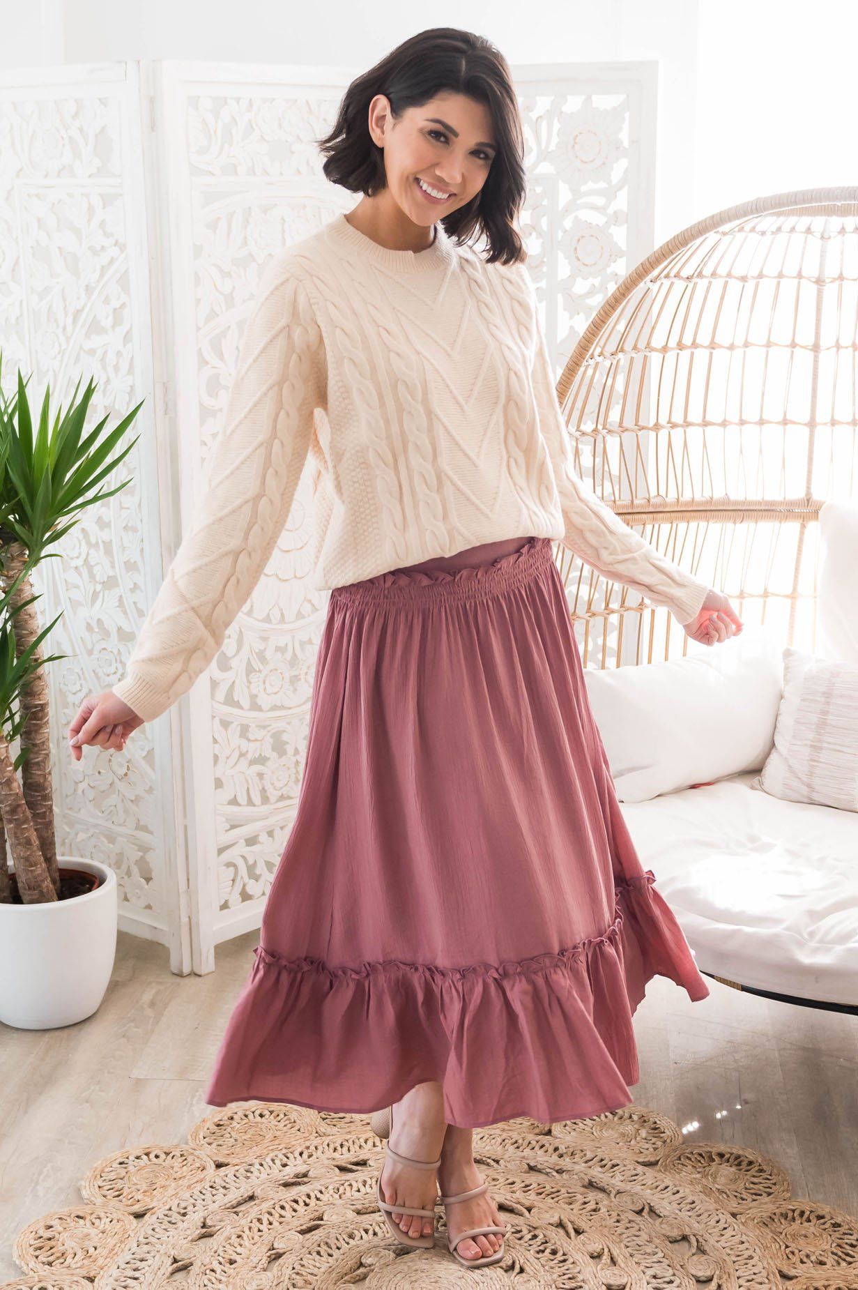 Swept Away Modest Skirt Skirts vendor-unknown