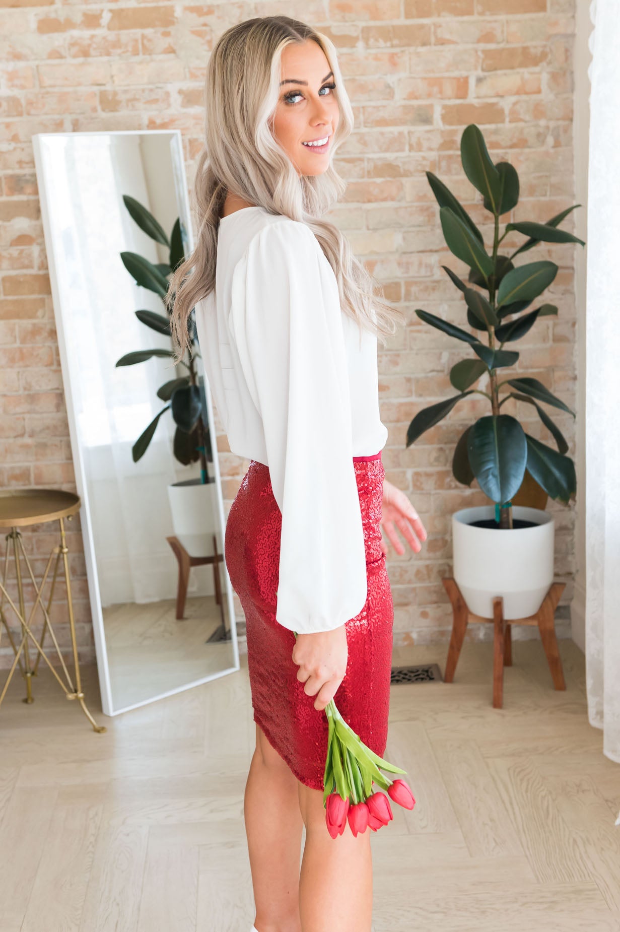 Heart Breaker Modest Sequin Skirt NeeSee's Dresses