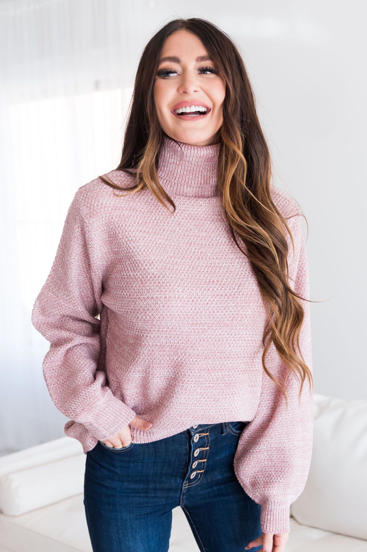 My Sweetheart Modest Turtleneck Sweater Modest Dresses vendor-unknown