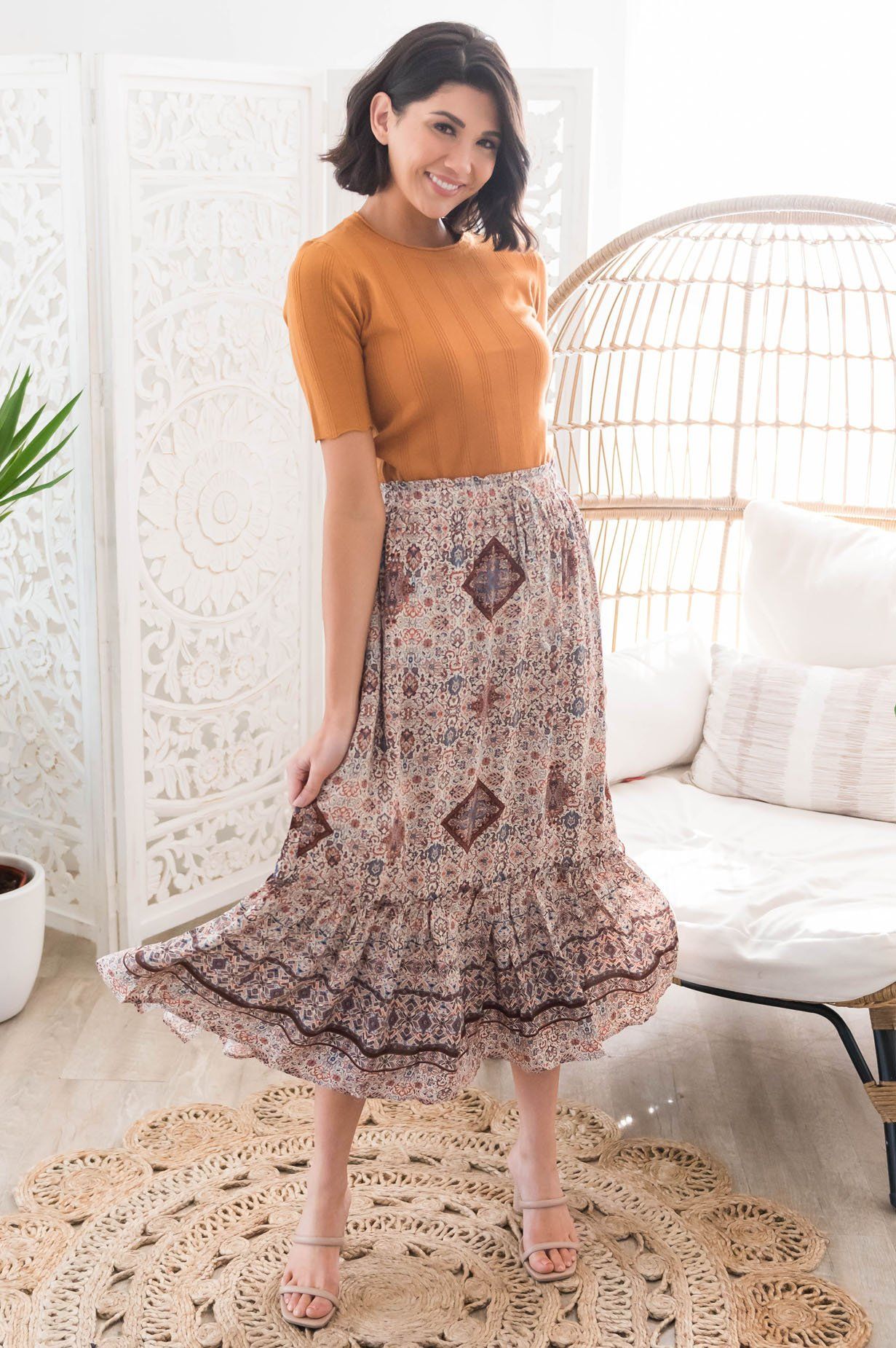 On An Adventure Modest Skirt Skirts vendor-unknown