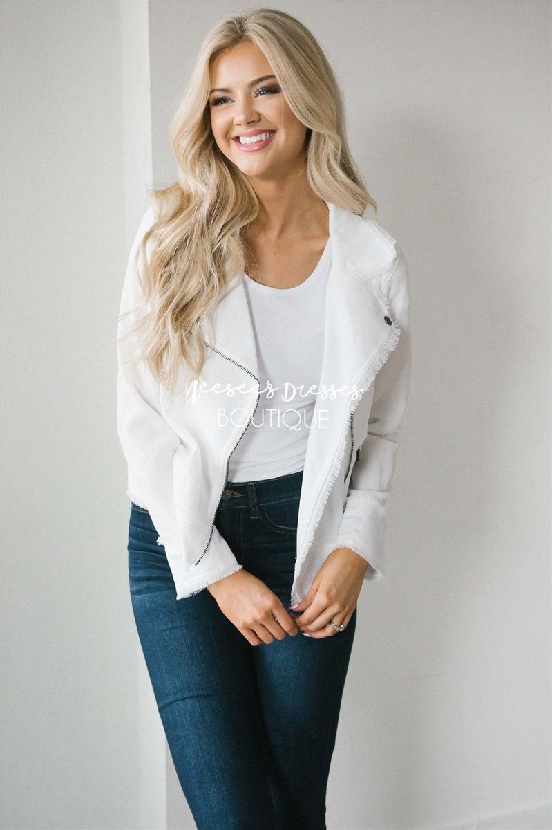 Charming Moto Jacket Tops vendor-unknown