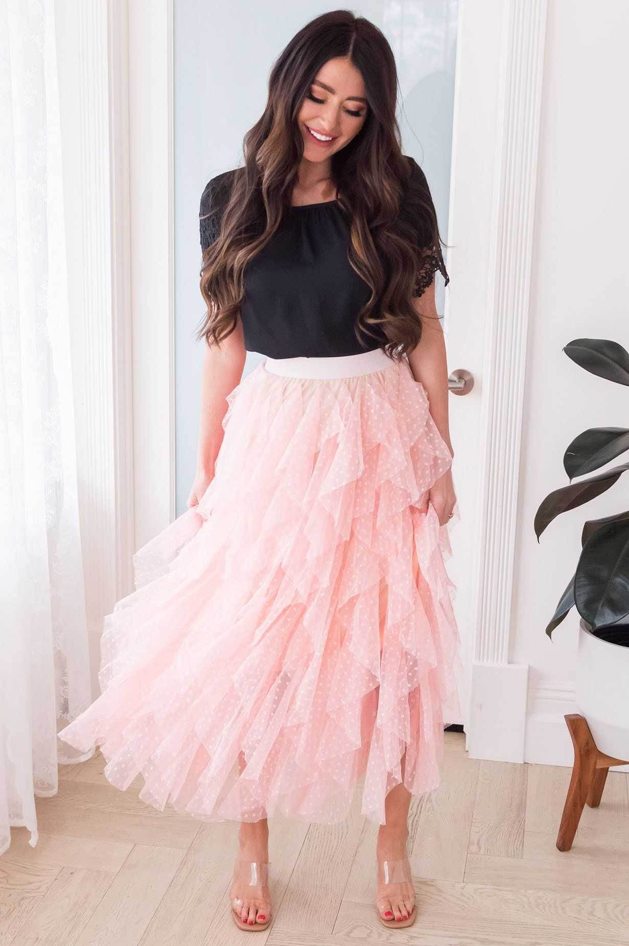 Polka Dot Party Tulle Skirt Skirts vendor-unknown