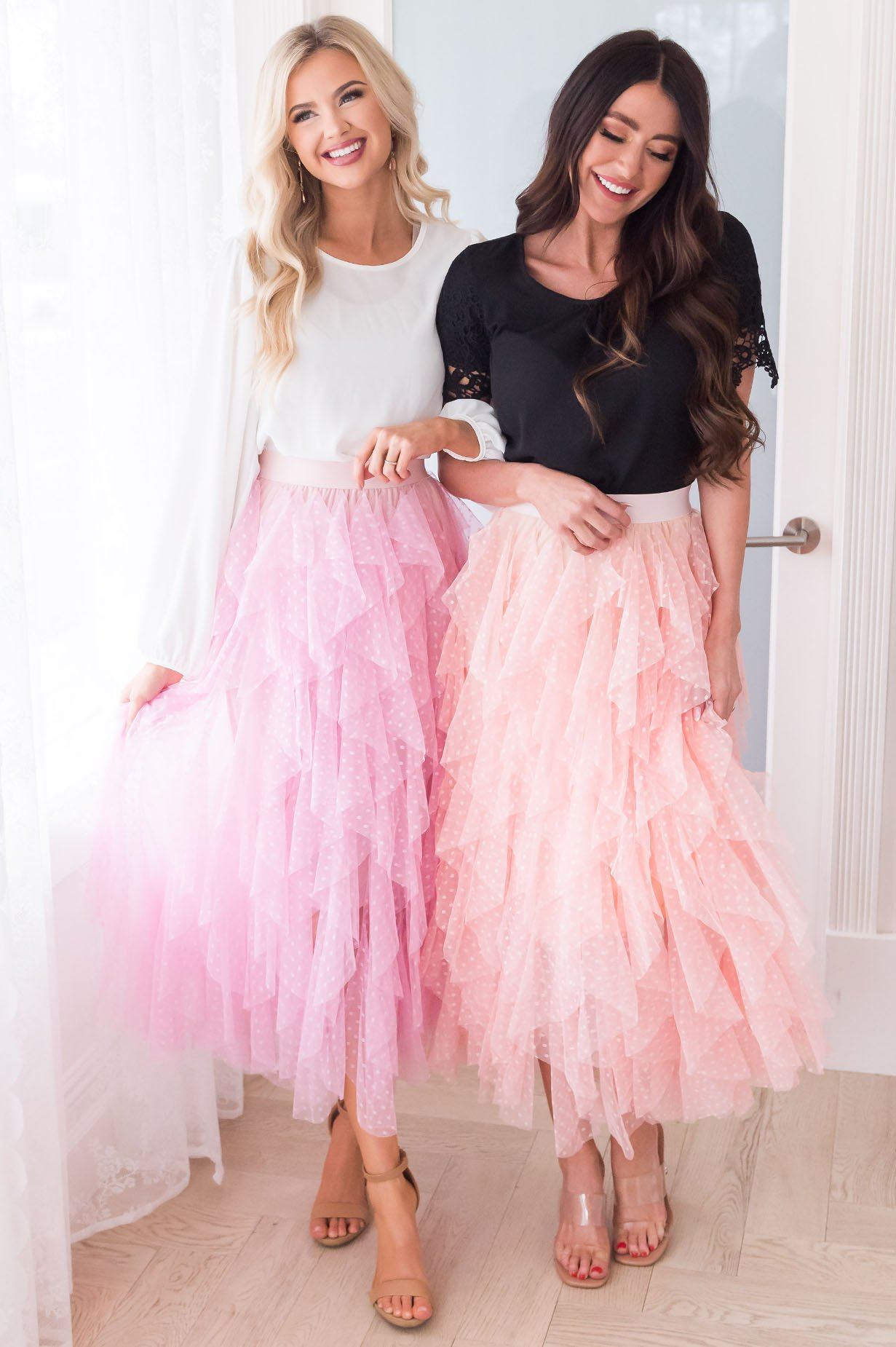Polka Dot Party Tulle Skirt Skirts vendor-unknown