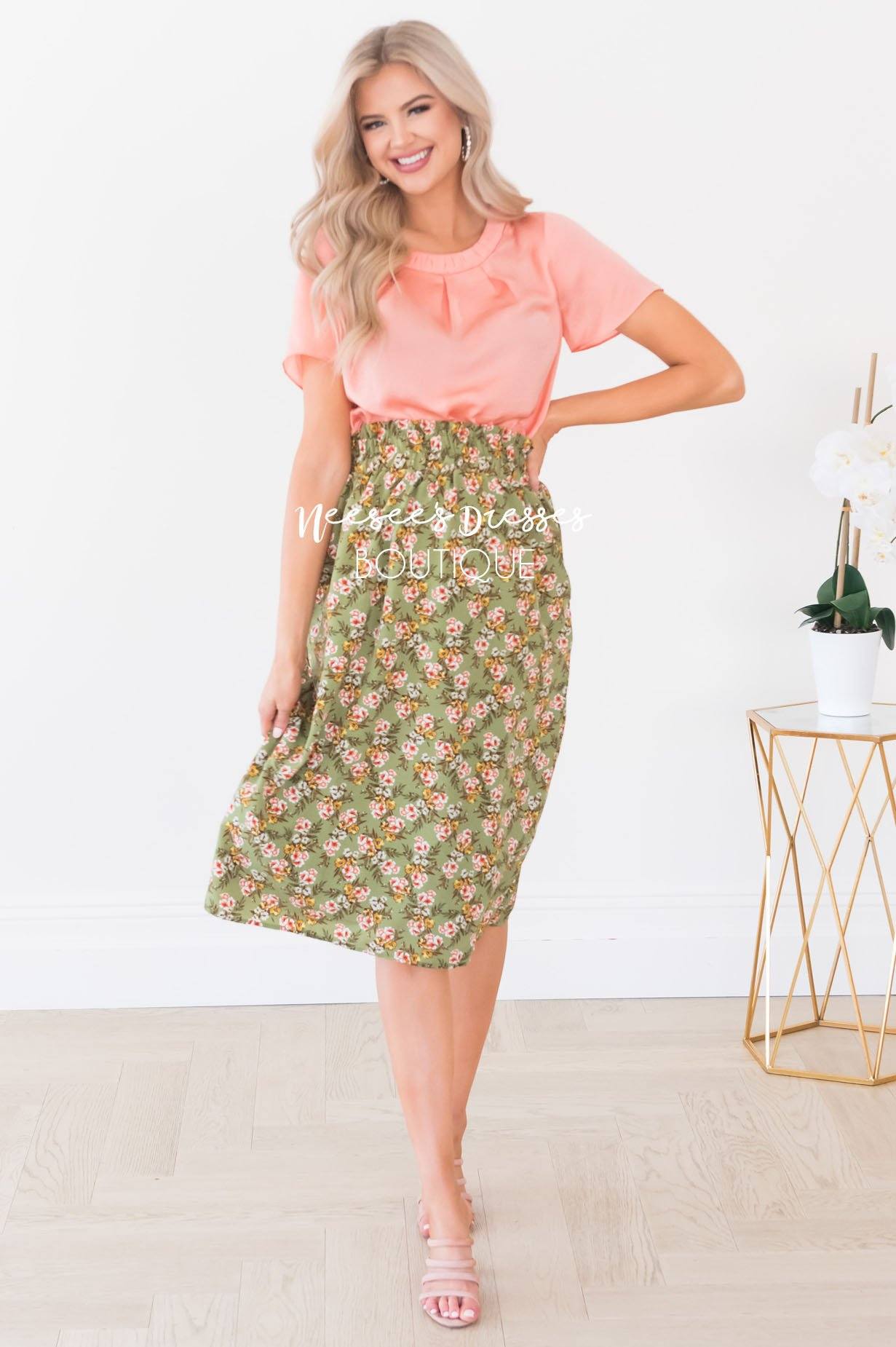 You're So Lovely Modest Skirt Skirts vendor-unknown