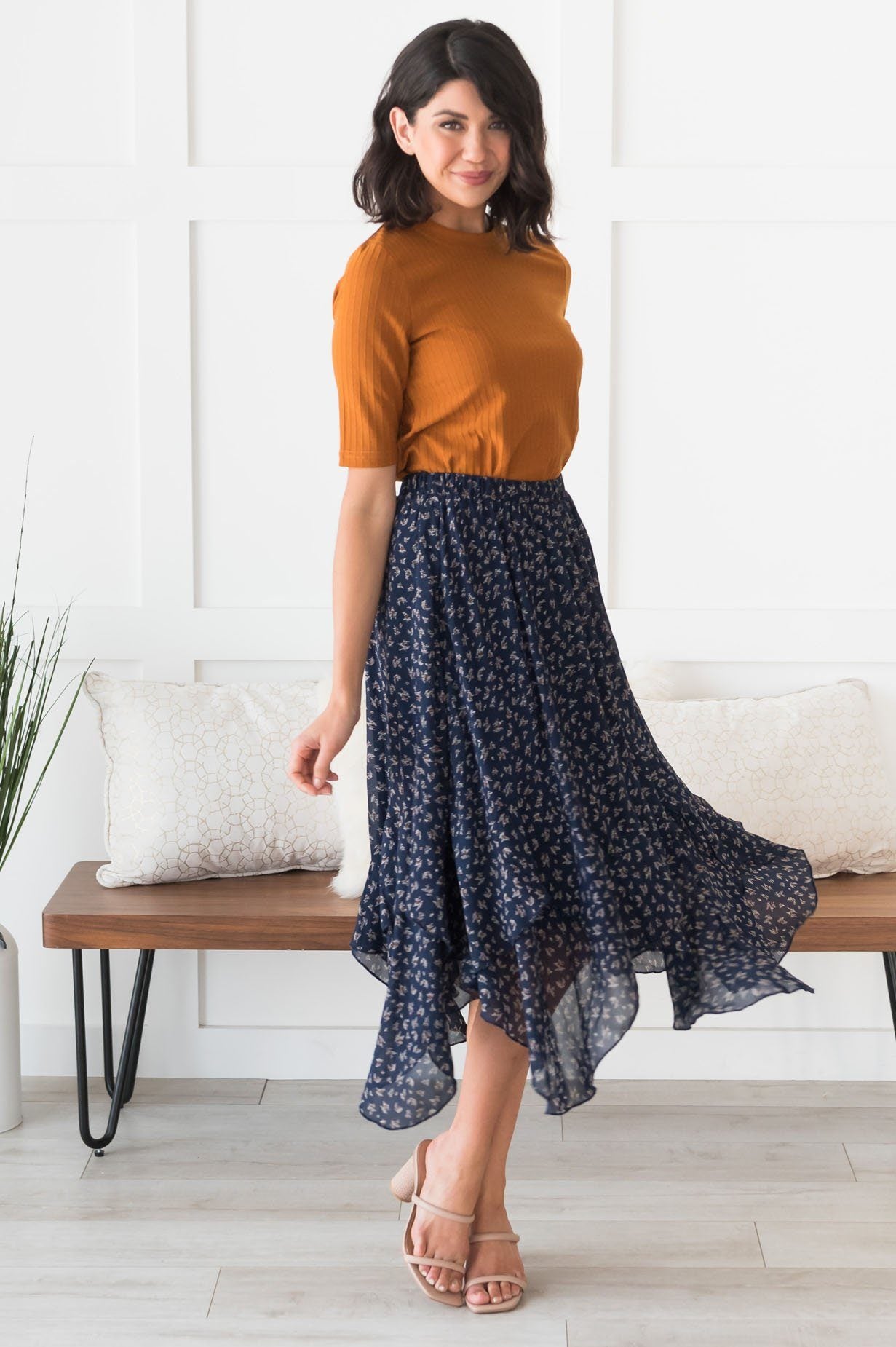 Falling For Basics Modest Blouse Modest Dresses vendor-unknown