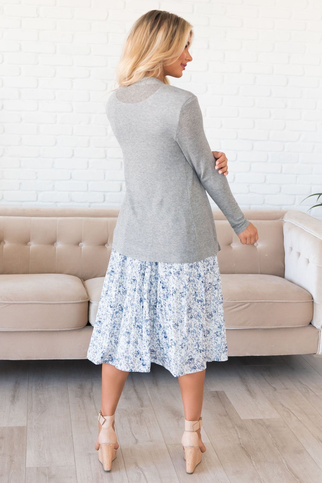 Deep Devotion Modest Pleated Skirt Skirts vendor-unknown