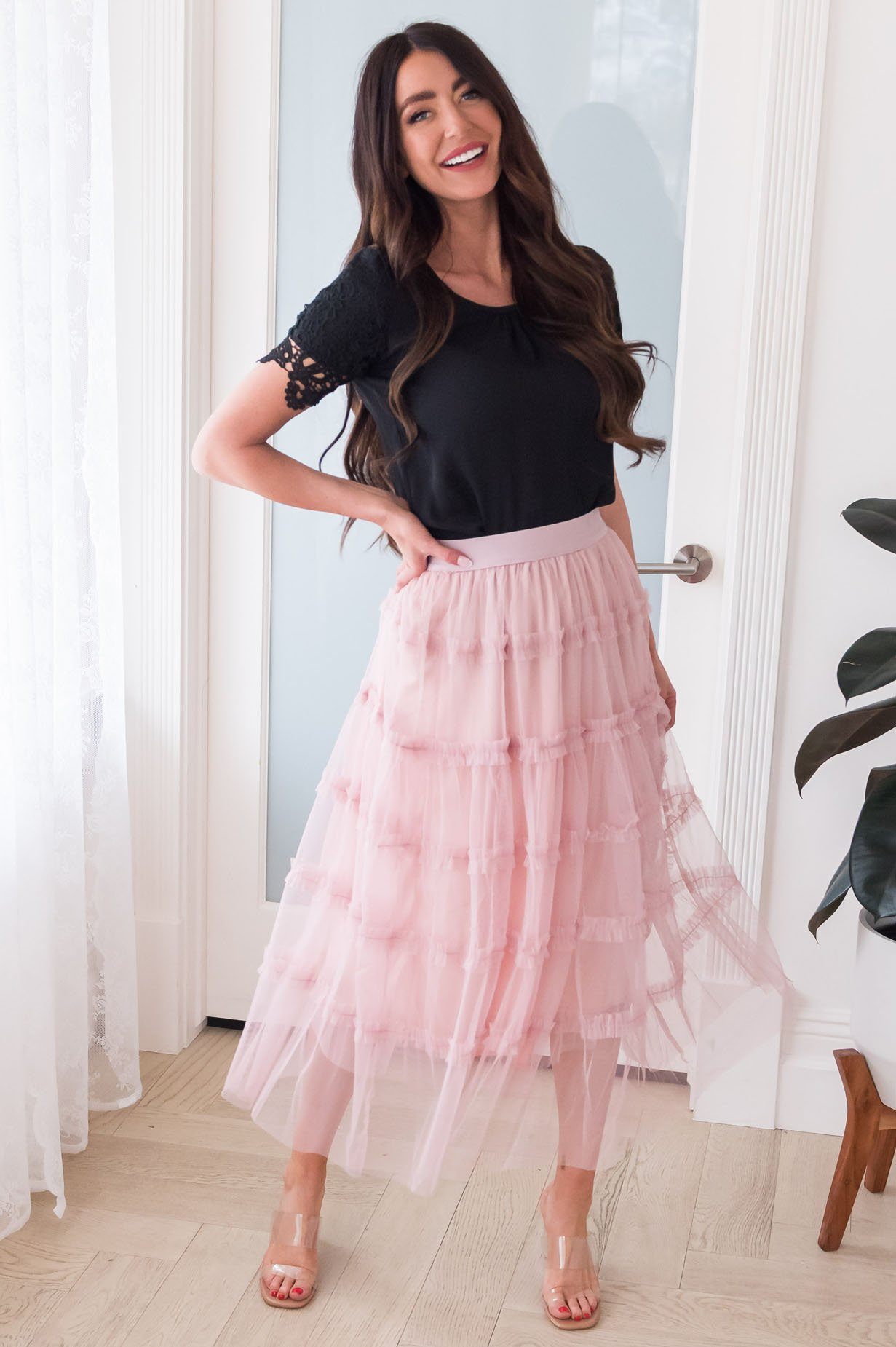 Faithful Love Modest Tulle Skirt Skirts vendor-unknown