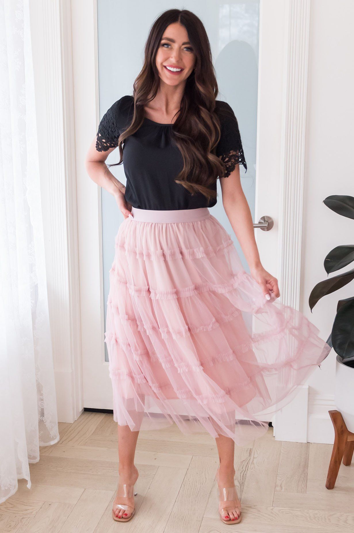 Faithful Love Modest Tulle Skirt Skirts vendor-unknown