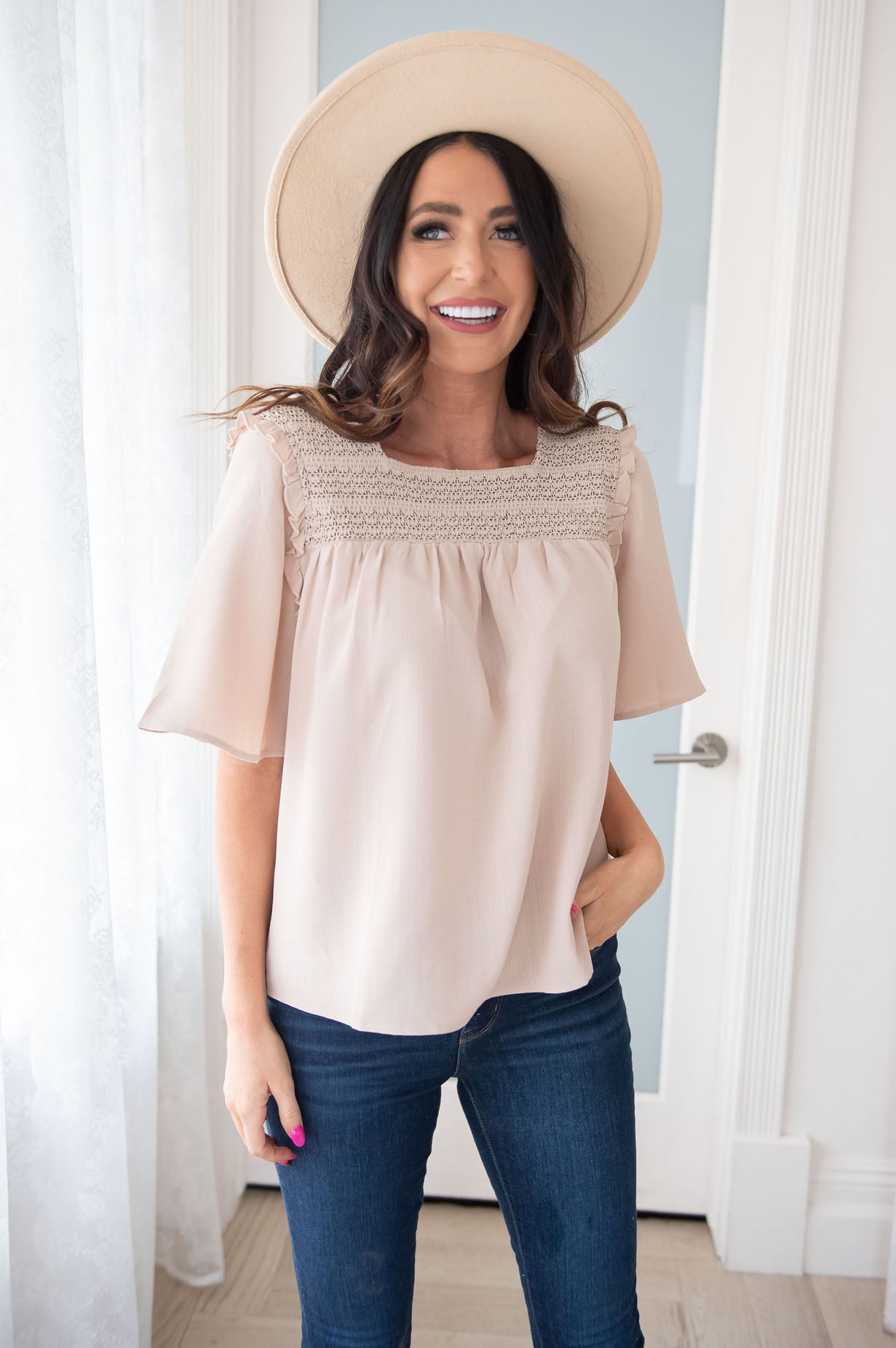 Feeling Fab Modest Blouse Modest Dresses vendor-unknown