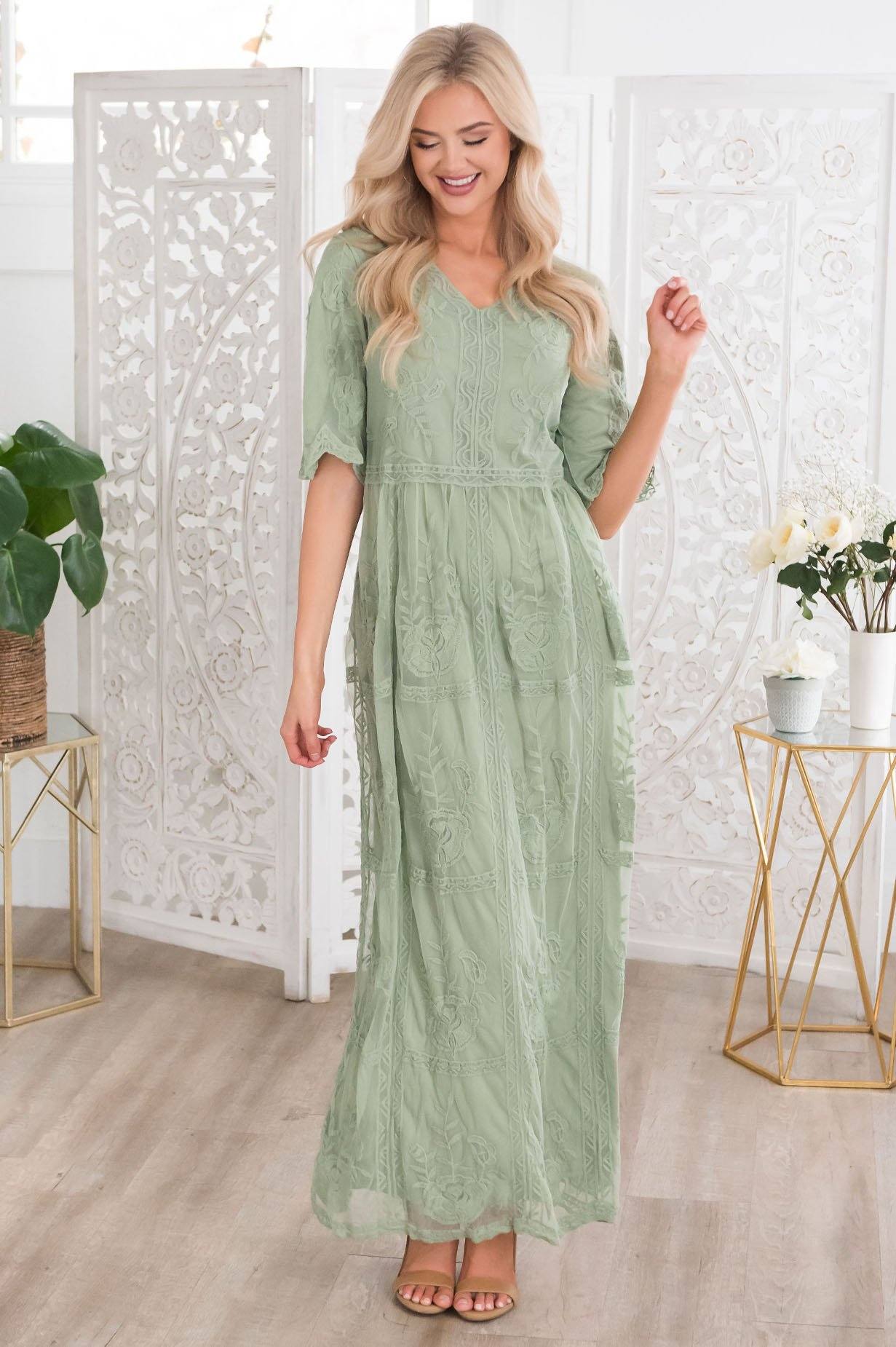The Lexi Boho Maxi Dress Modest Dresses vendor-unknown