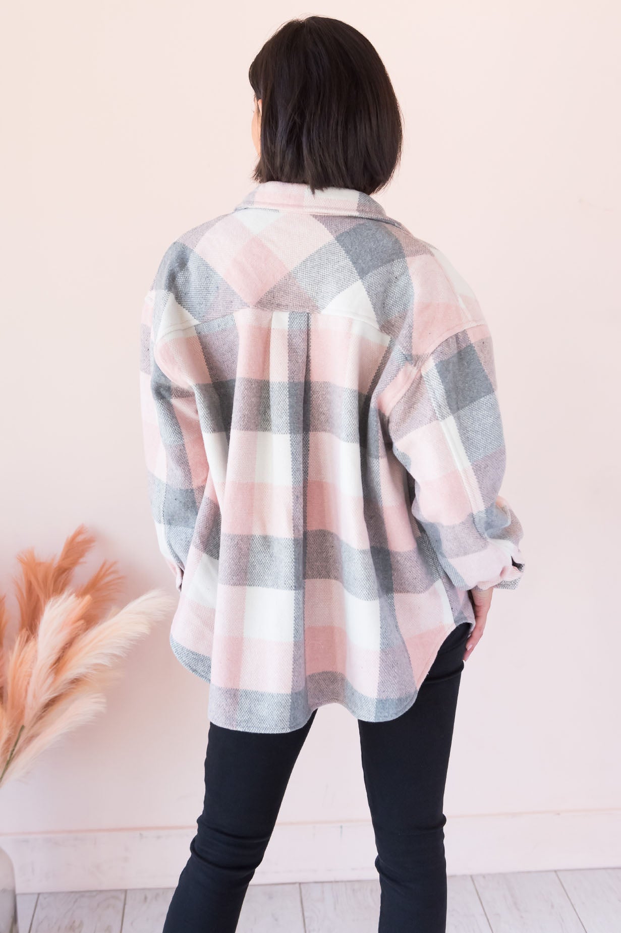 Crisp Autumn Afternoon Modest Shacket Modest Dresses vendor-unknown