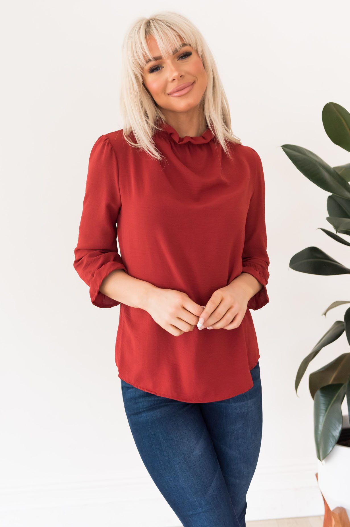 Catch You Later Modest Blouse Modest Dresses vendor-unknown