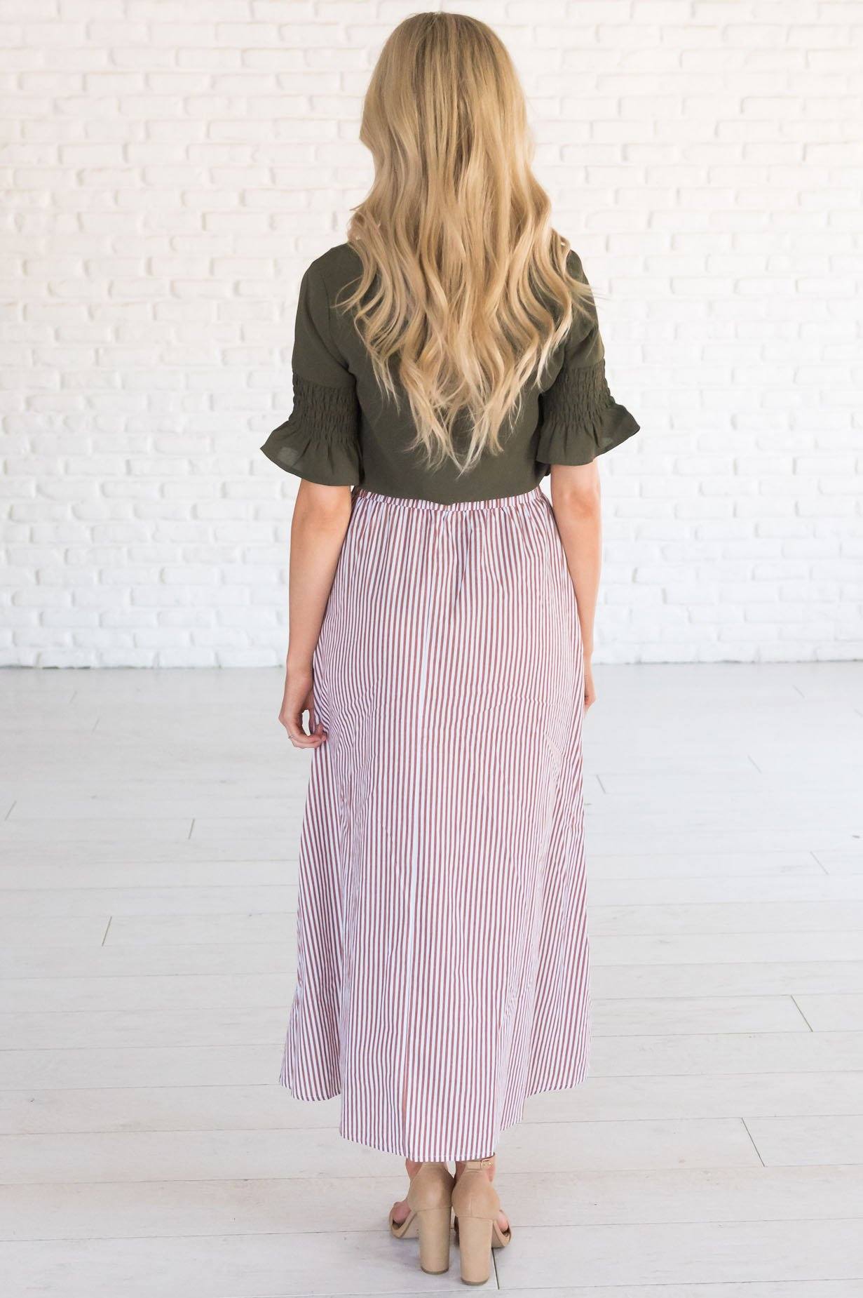 Fresh and Fun Aline Modest Maxi Skirt Skirts vendor-unknown