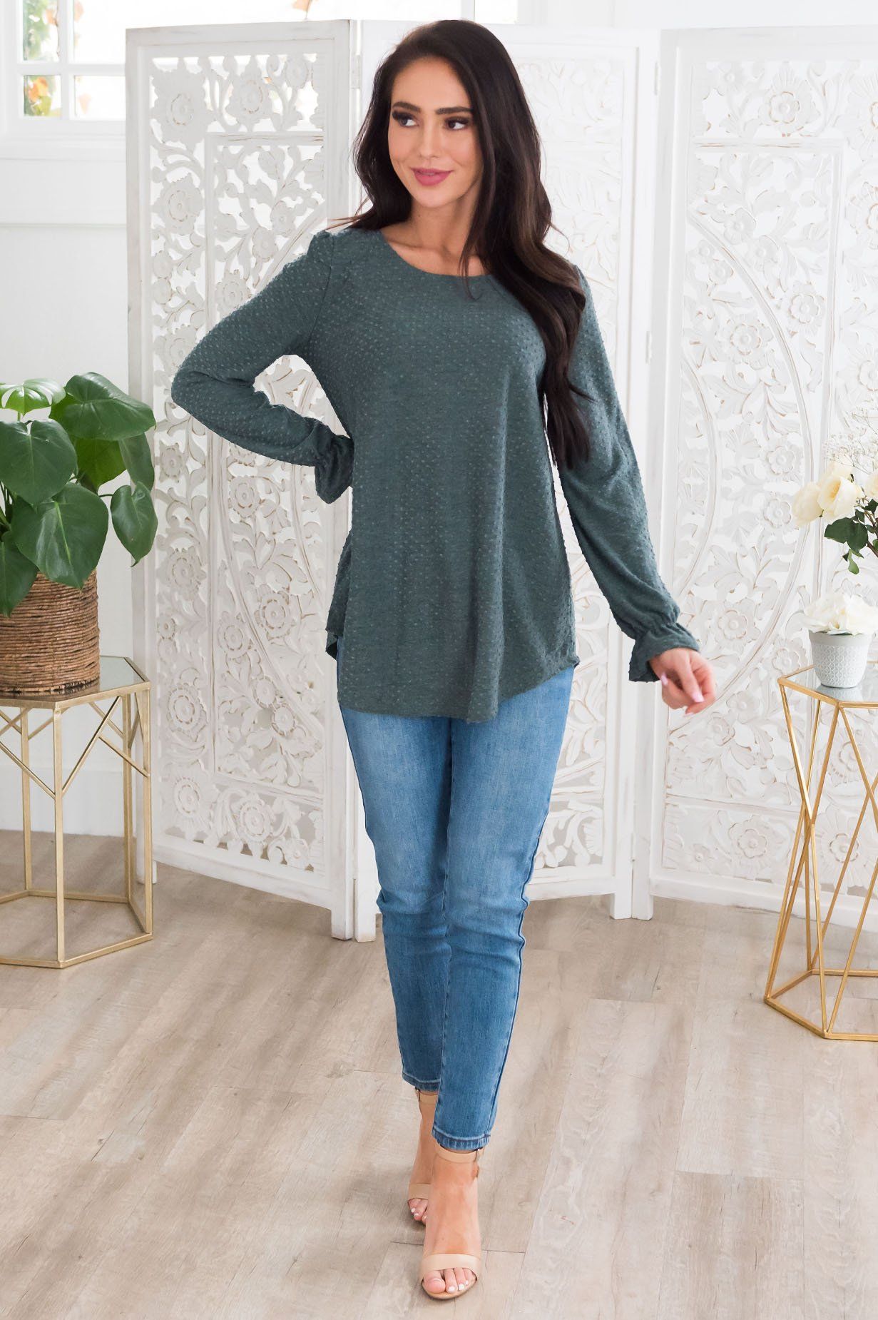 Dare To Be You Modest Top Tops vendor-unknown