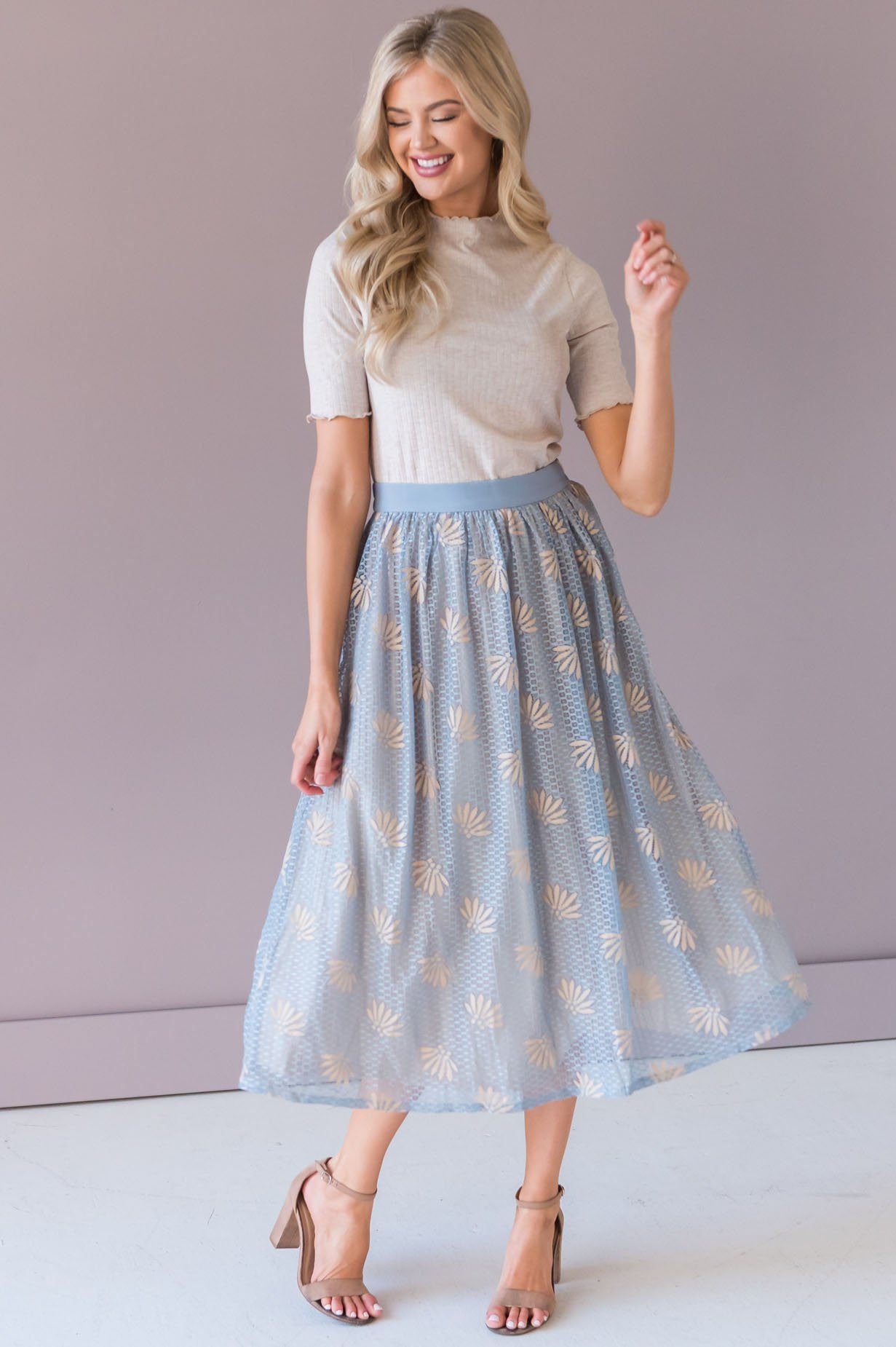 Love That Lasts Modest Lace Skirt Skirts vendor-unknown