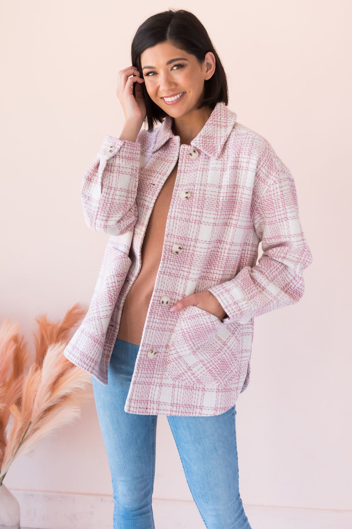 A Drizzly Day Modest Shacket Modest Dresses vendor-unknown