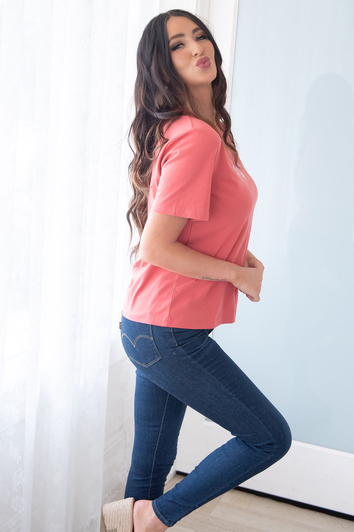 Love Of Flowers Modest Embroidered Top Modest Dresses vendor-unknown