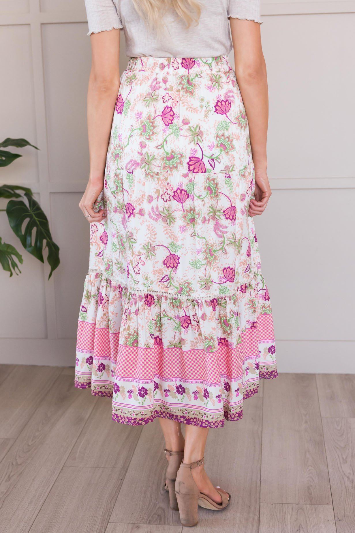 Dancing In The Moonlight Modest Bohemian Skirt Skirts vendor-unknown