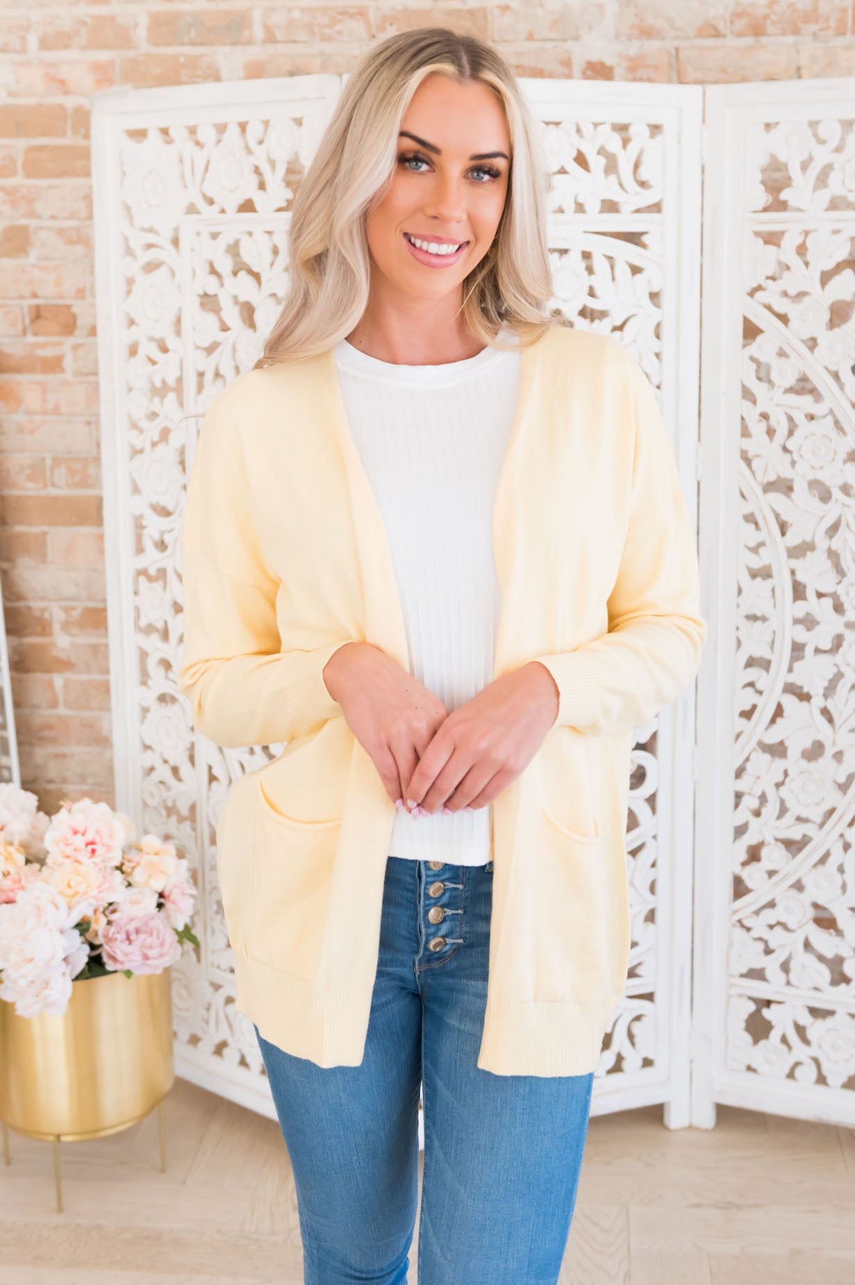 Spring Showers Ahead Modest Cardigan Modest Dresses vendor-unknown