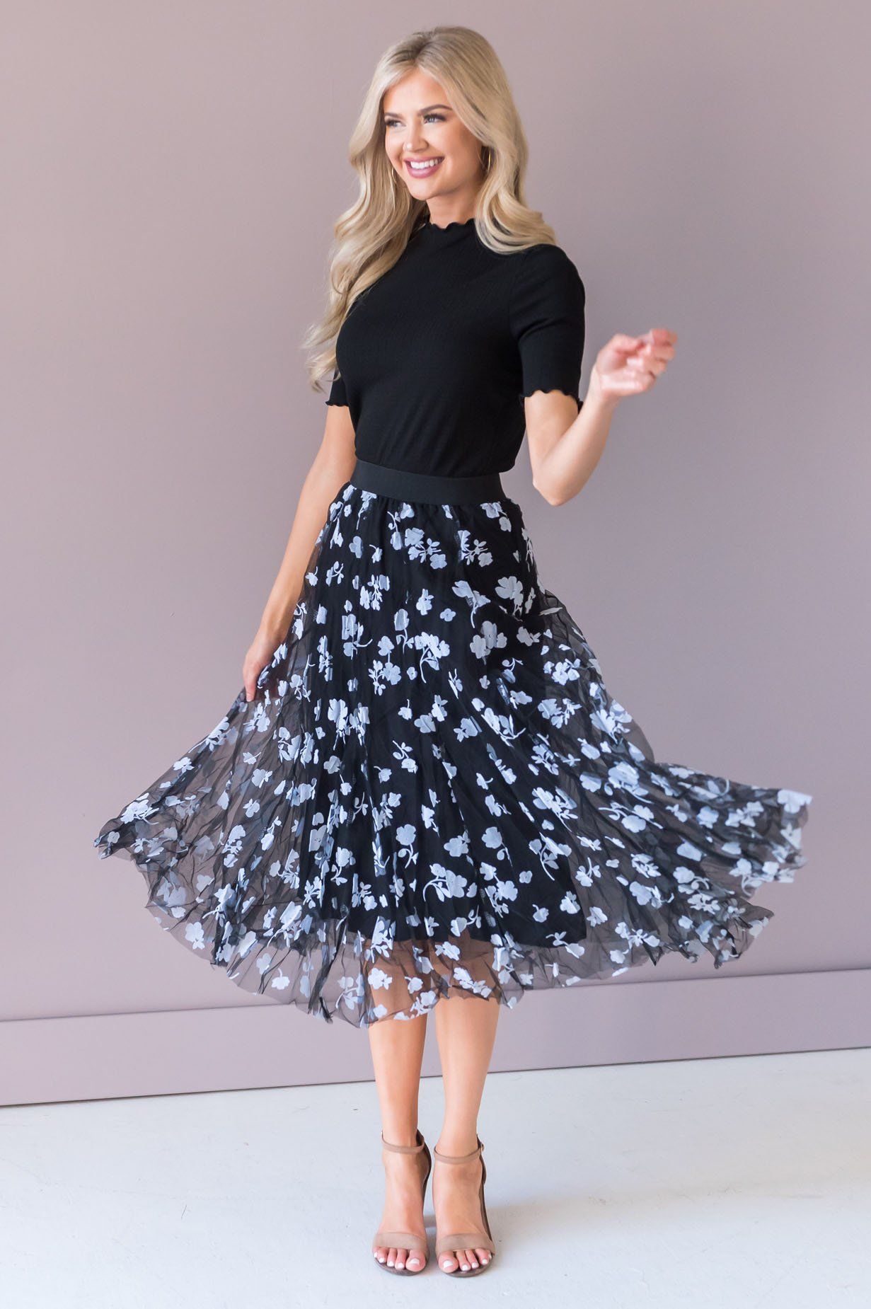 Forever Love Song Modest Tulle Skirt NeeSee's Dresses