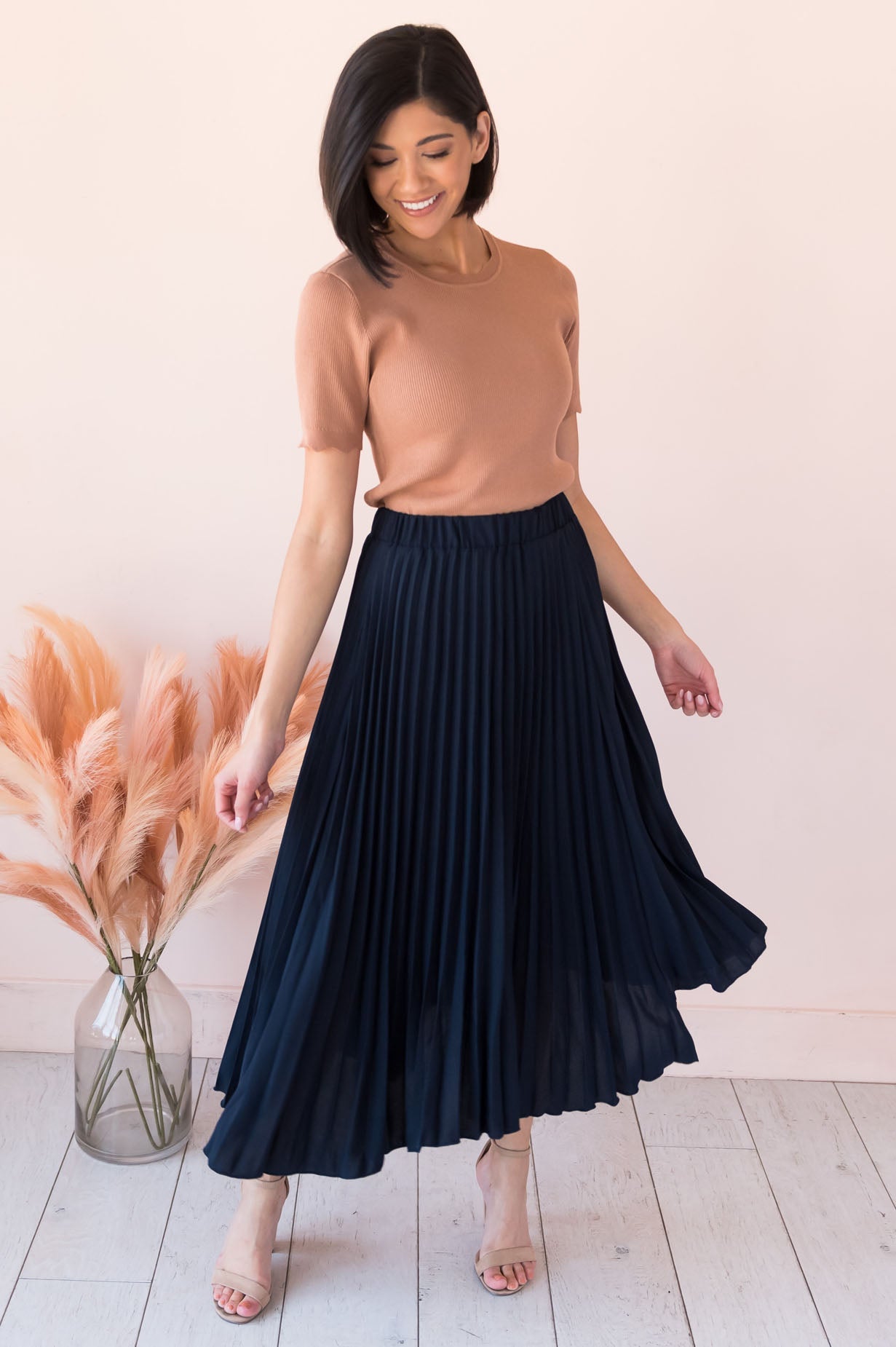 You Say I Am Loved Modest Pleat Skirt NeeSee's Dresses