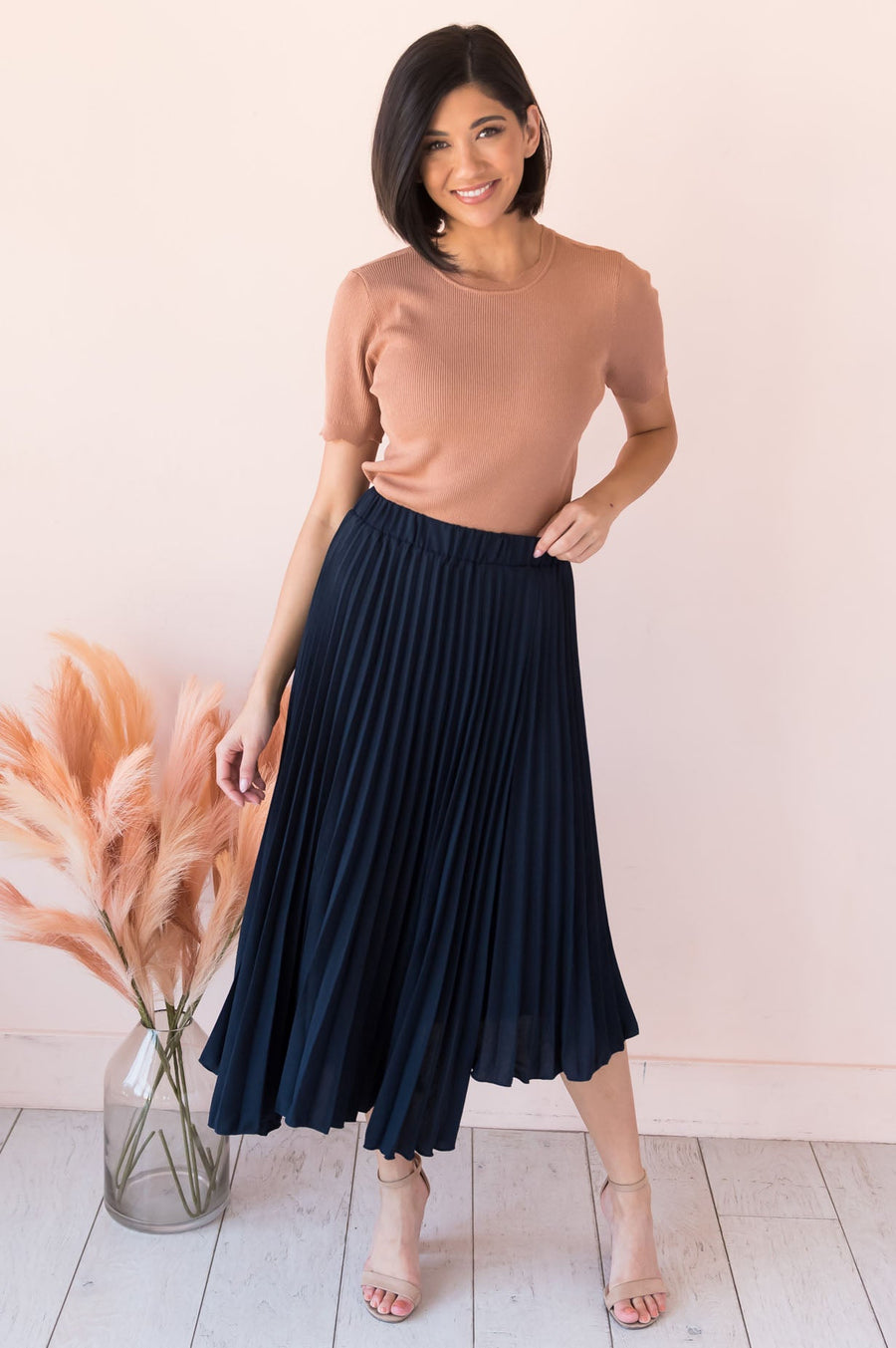 You Say I Am Loved Modest Pleat Skirt NeeSee's Dresses 