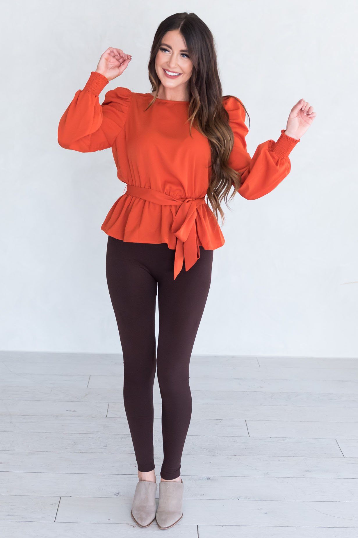 Walking In Sunlight Modest Blouse Tops vendor-unknown