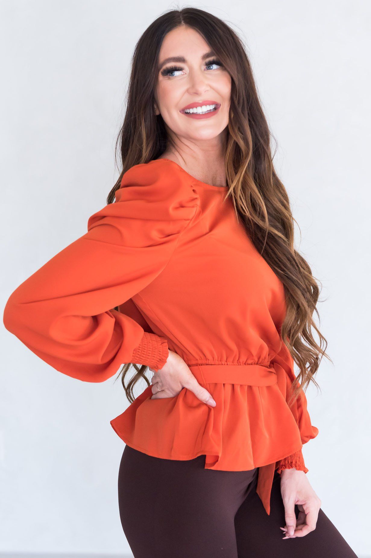 Walking In Sunlight Modest Blouse Tops vendor-unknown