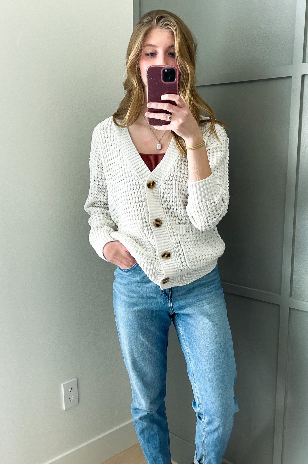 Autumn is Calling Button Up Cardigan Modest Dresses vendor-unknown