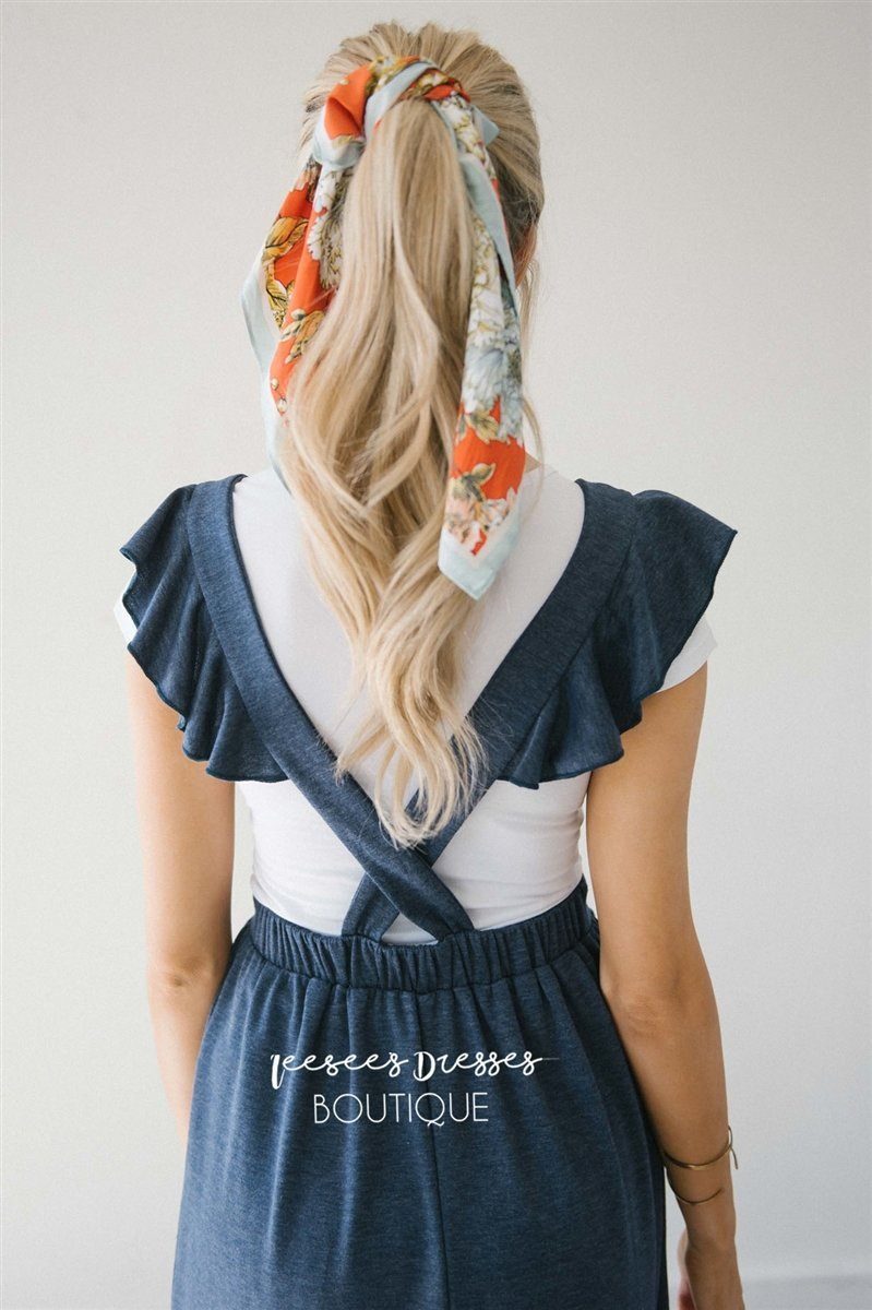 The Harper Overall Ruffle Sleeve Dress Modest Dresses vendor-unknown