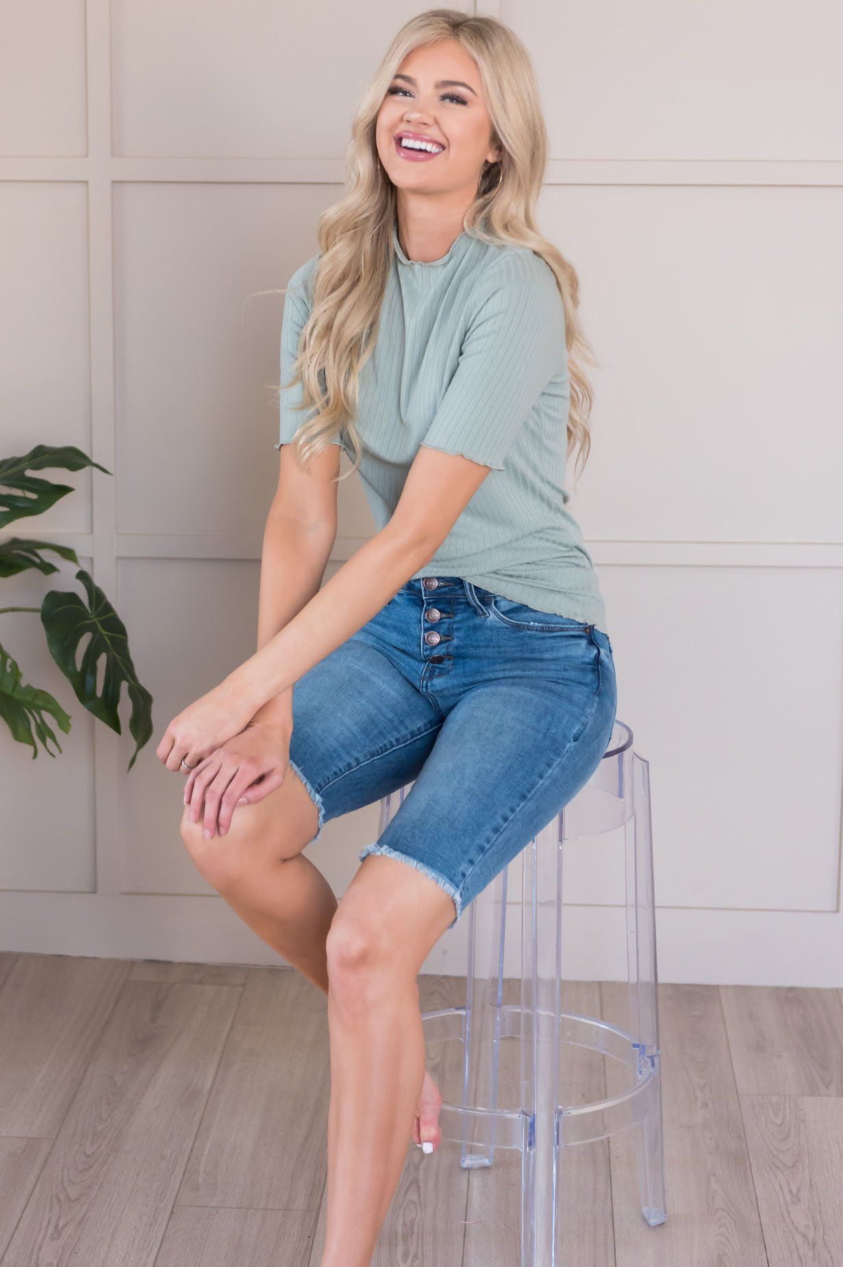 Sweet Summer Days Modest Bermuda Shorts Modest Dresses vendor-unknown