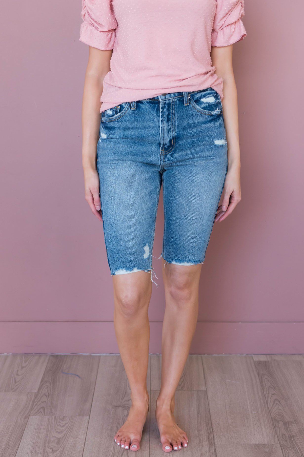 Warmer Weather Please Modest Bermuda Shorts Modest Dresses vendor-unknown