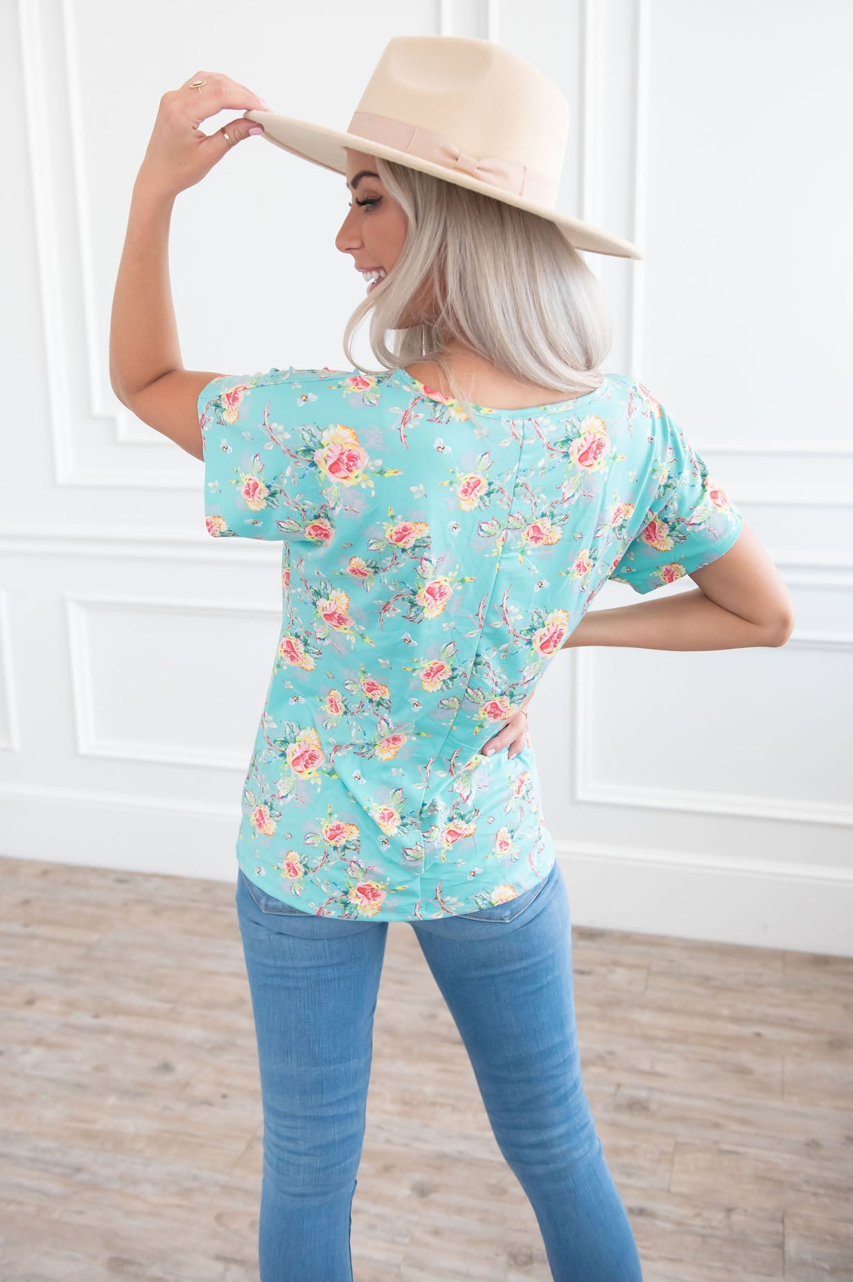 Obsessed At First Sight Modest Top Tops vendor-unknown